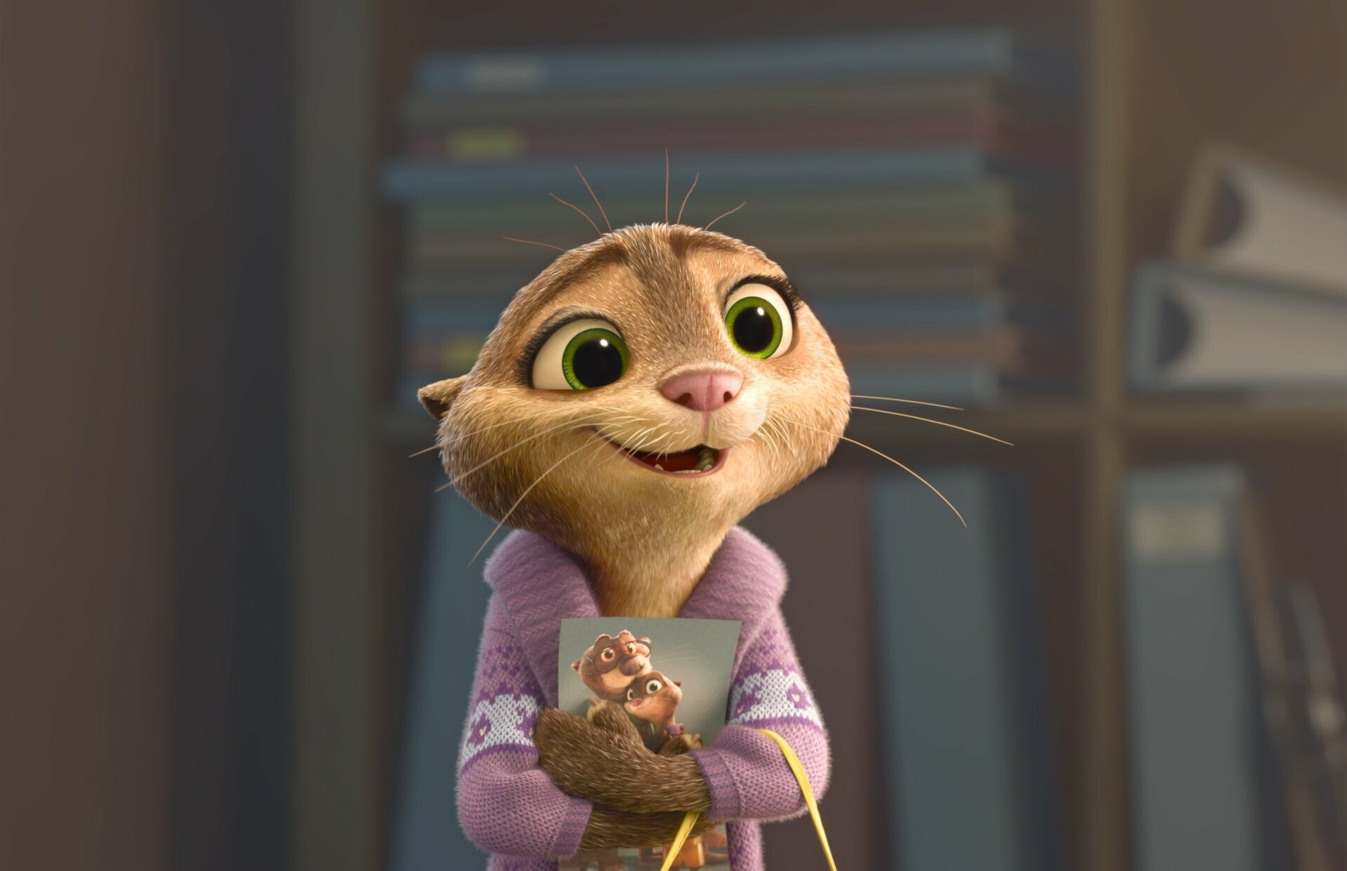 Mrs. Otterton, Zootopia photography, Animal characters, Background images, 1920x1250 HD Desktop