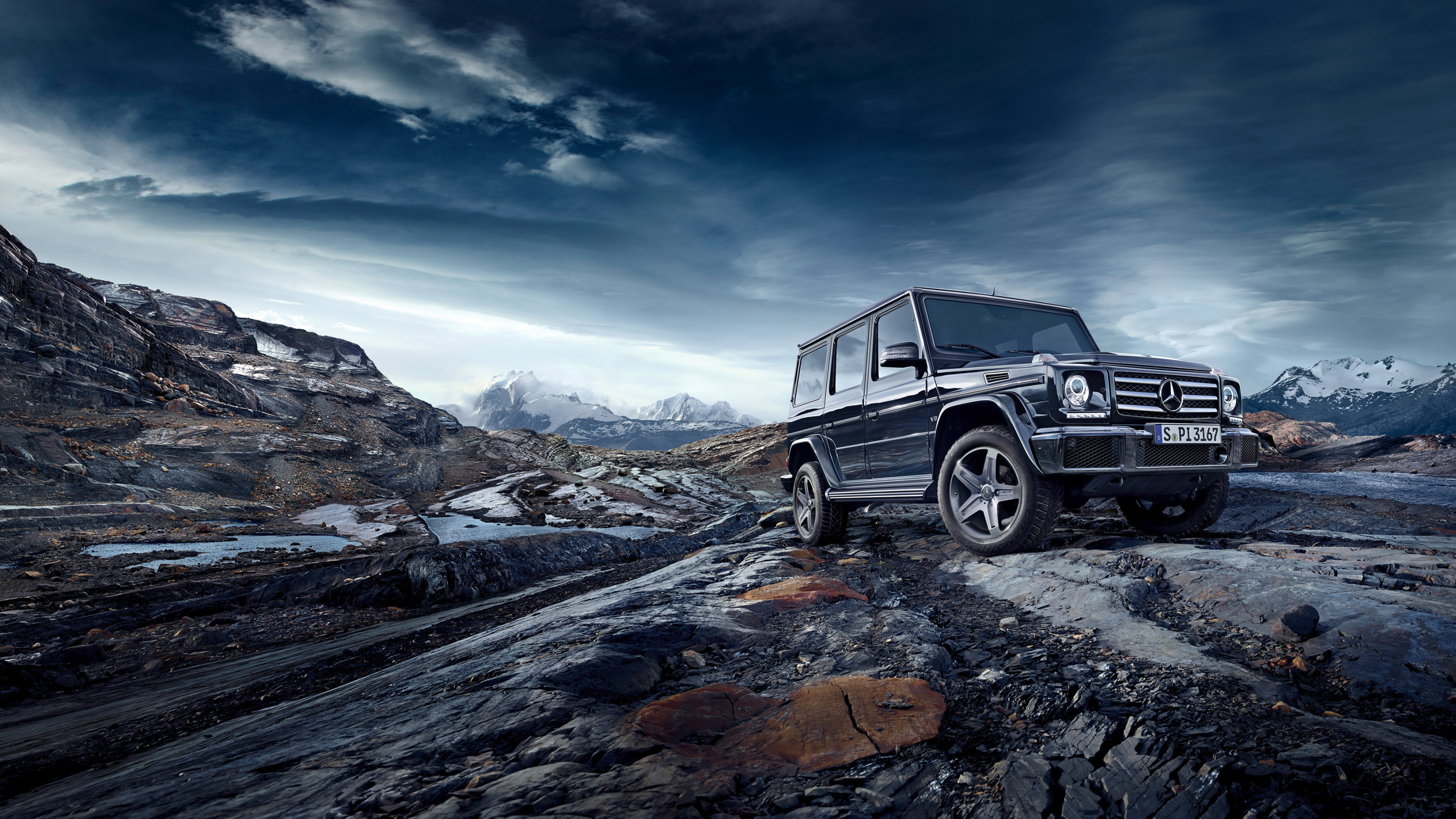 Rocks, Mercedes-Benz G-Class Wallpaper, 3840x2160 4K Desktop