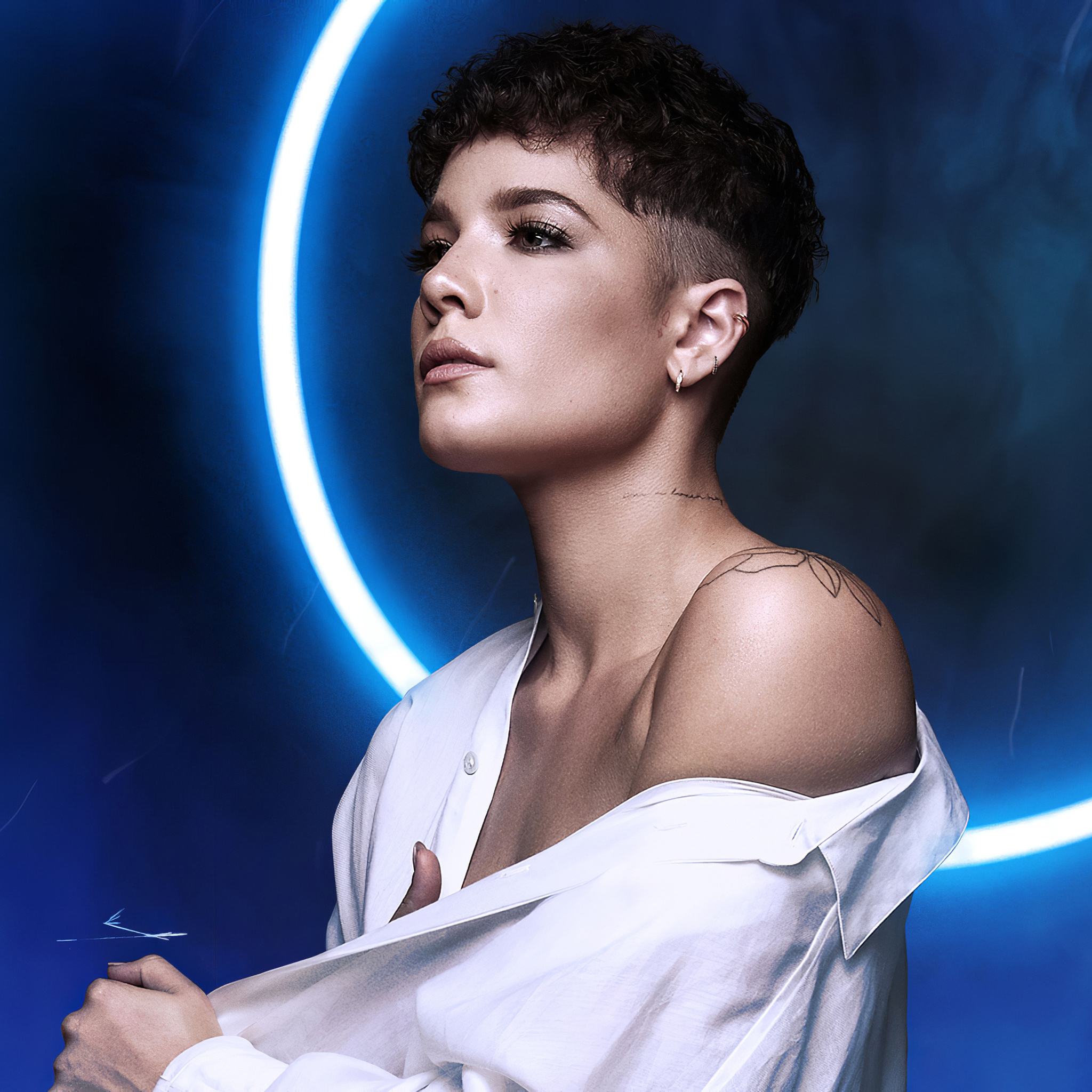 Halsey 2020, 4K iPad Air, High definition, Stunning visuals, 2050x2050 HD Phone