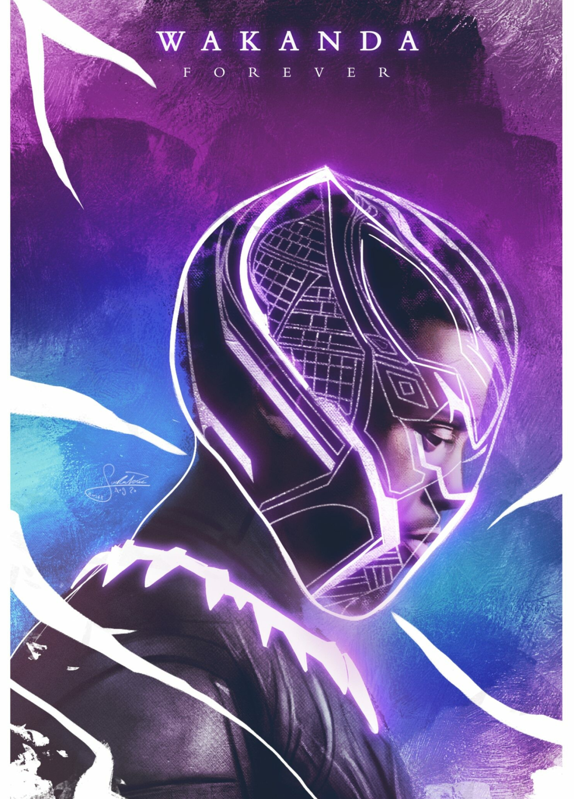 Black Panther: Wakanda Forever, Posterspy artwork, Fan-made poster, Wakanda forever, 1840x2560 HD Phone