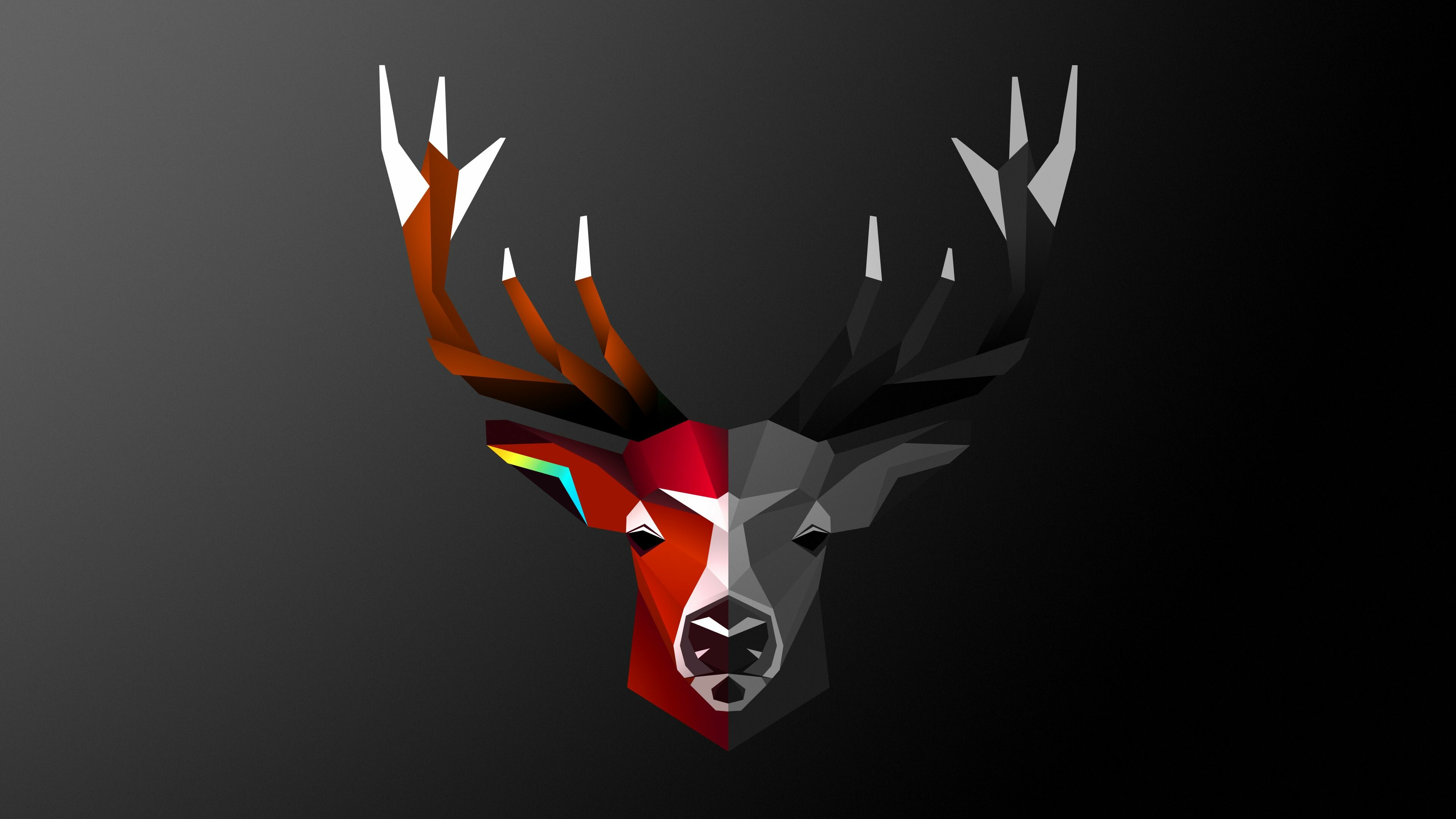 Deer geometric wallpapers, top free, 3840x2160 4K Desktop