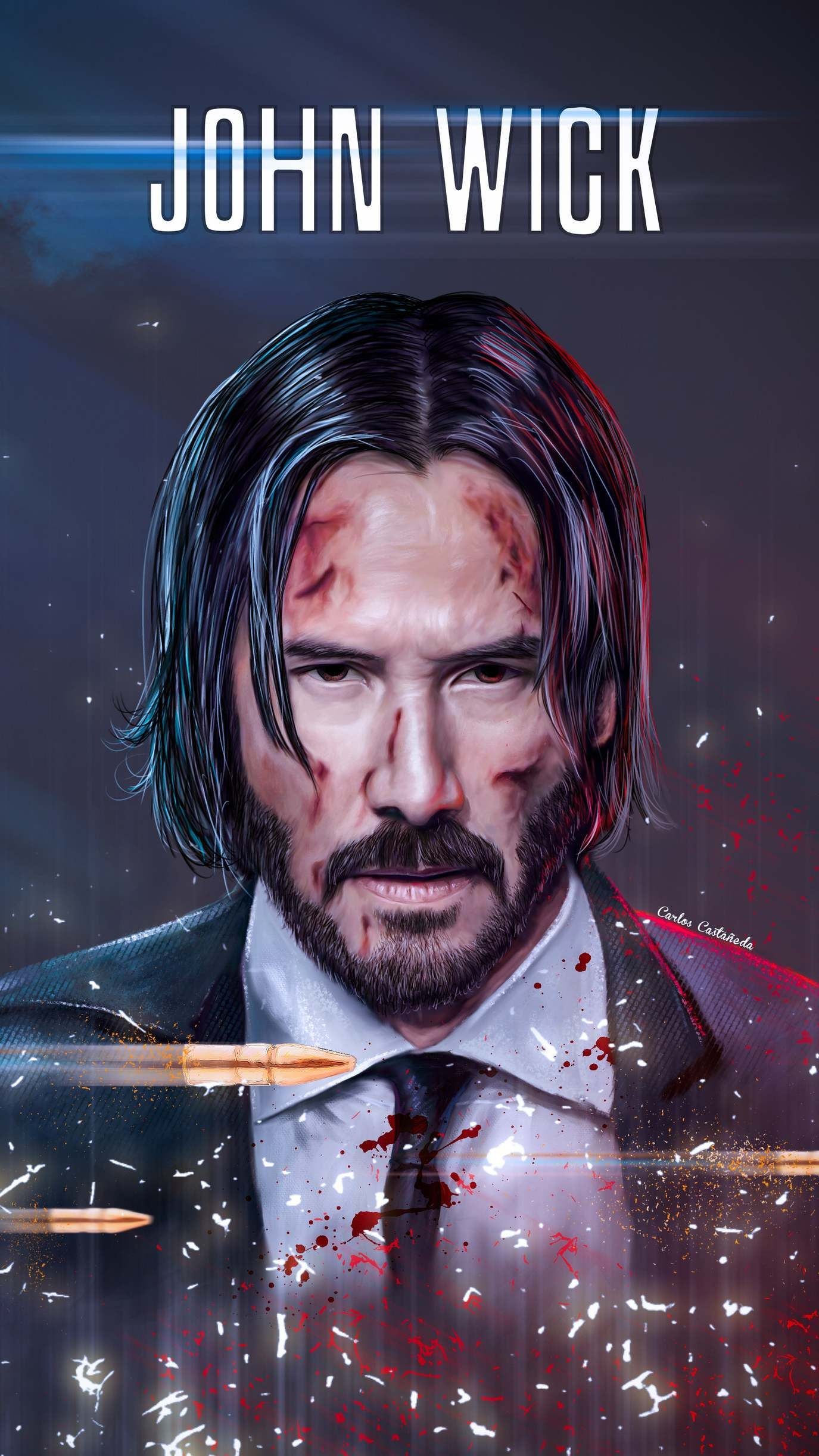 John Wick, iPhone X, wallpaper, 1380x2450 HD Phone