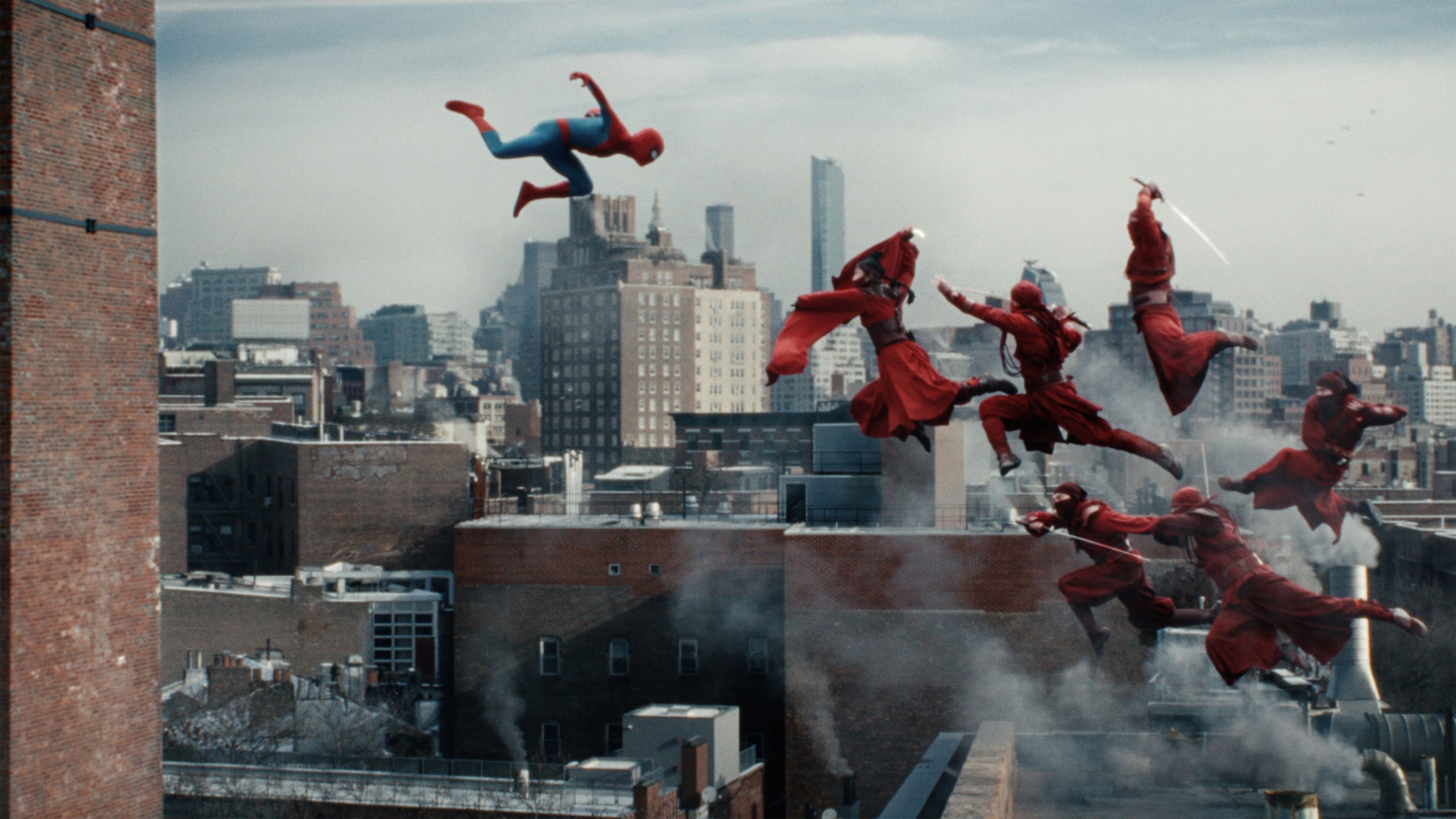 Brand New Day, The Hand, Spider-Man, Overcast city skyline, 4K Desktop wallpaper