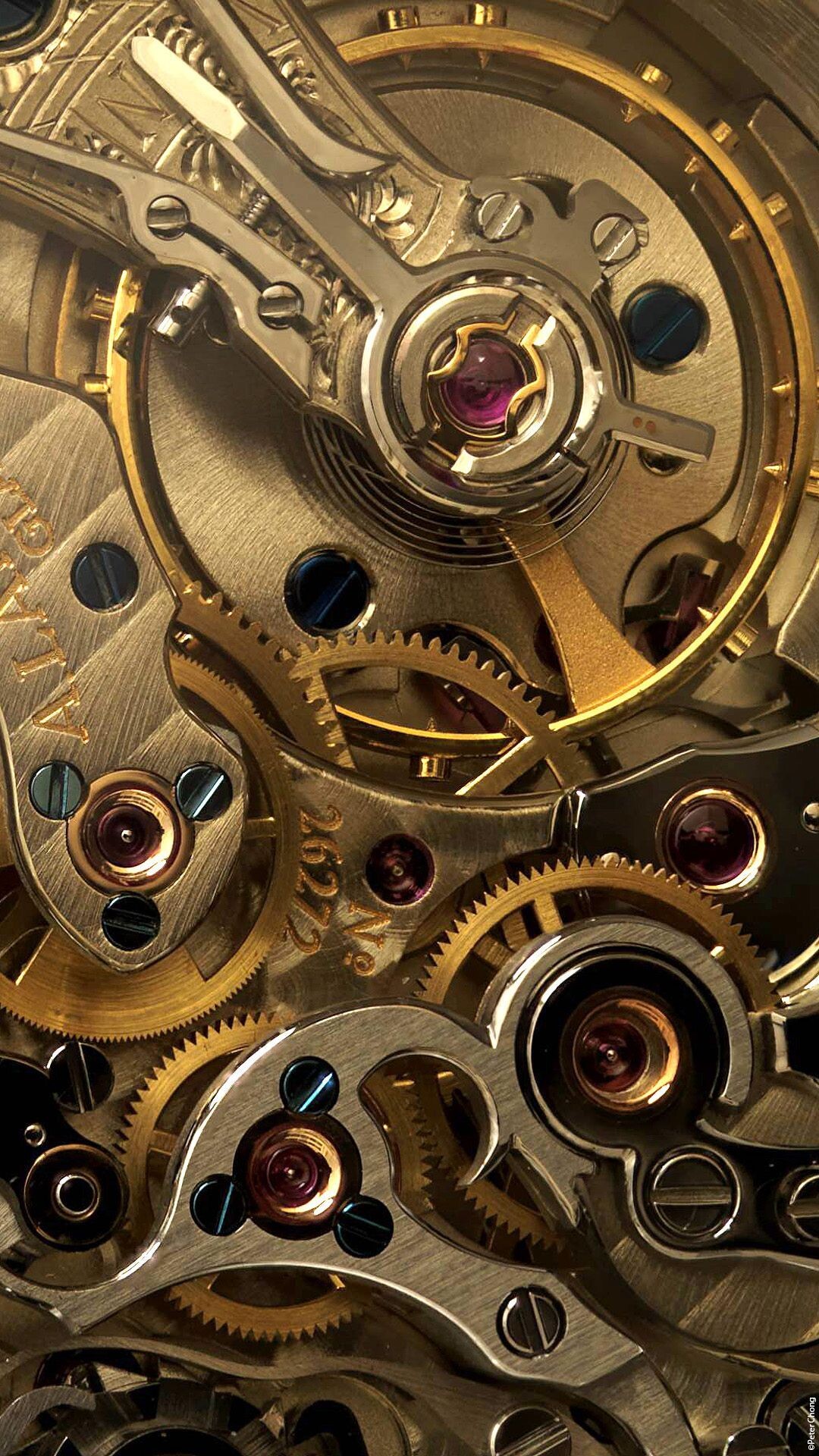 Gears iPhone wallpapers, Steampunk clock, Homescreen aesthetics, Smartphone customization, 1080x1920 Full HD Phone