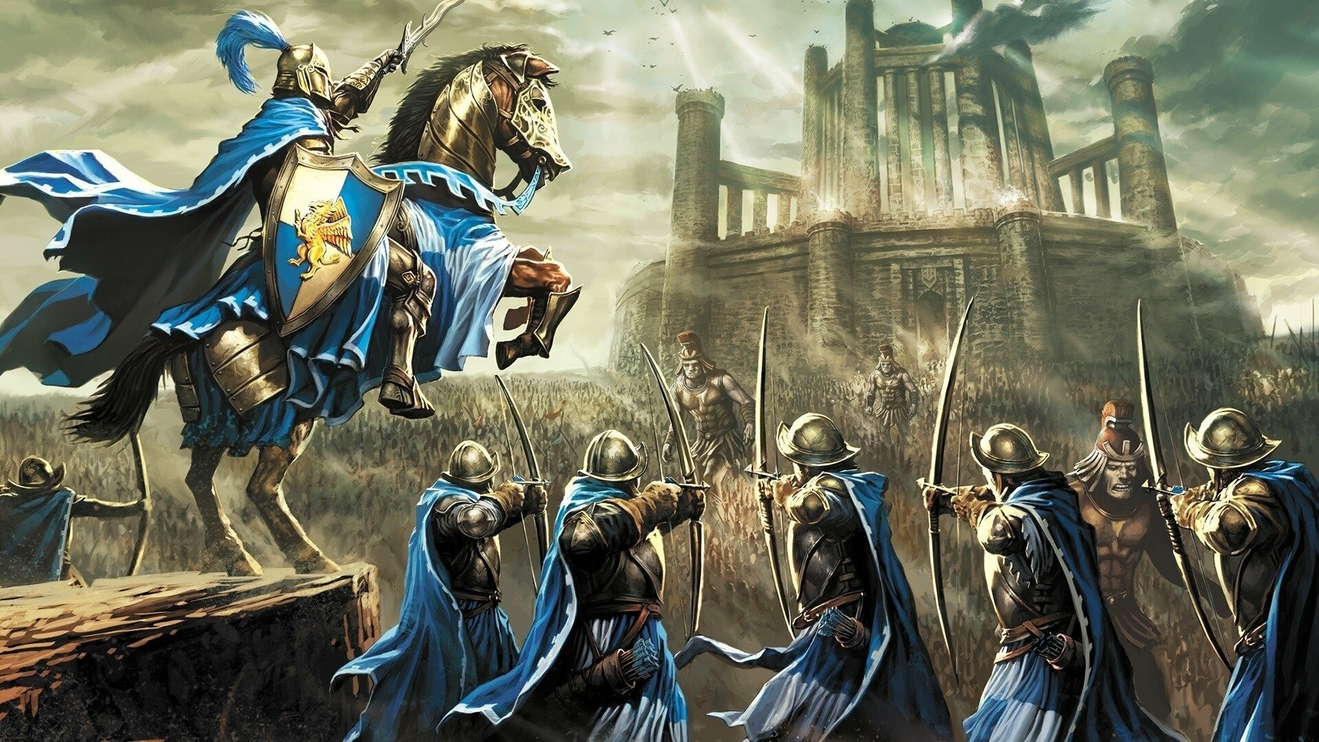 Heroes of Might and Magic, Gaming legends, HD wallpapers, Angelic heroes, 1920x1080 Full HD Desktop