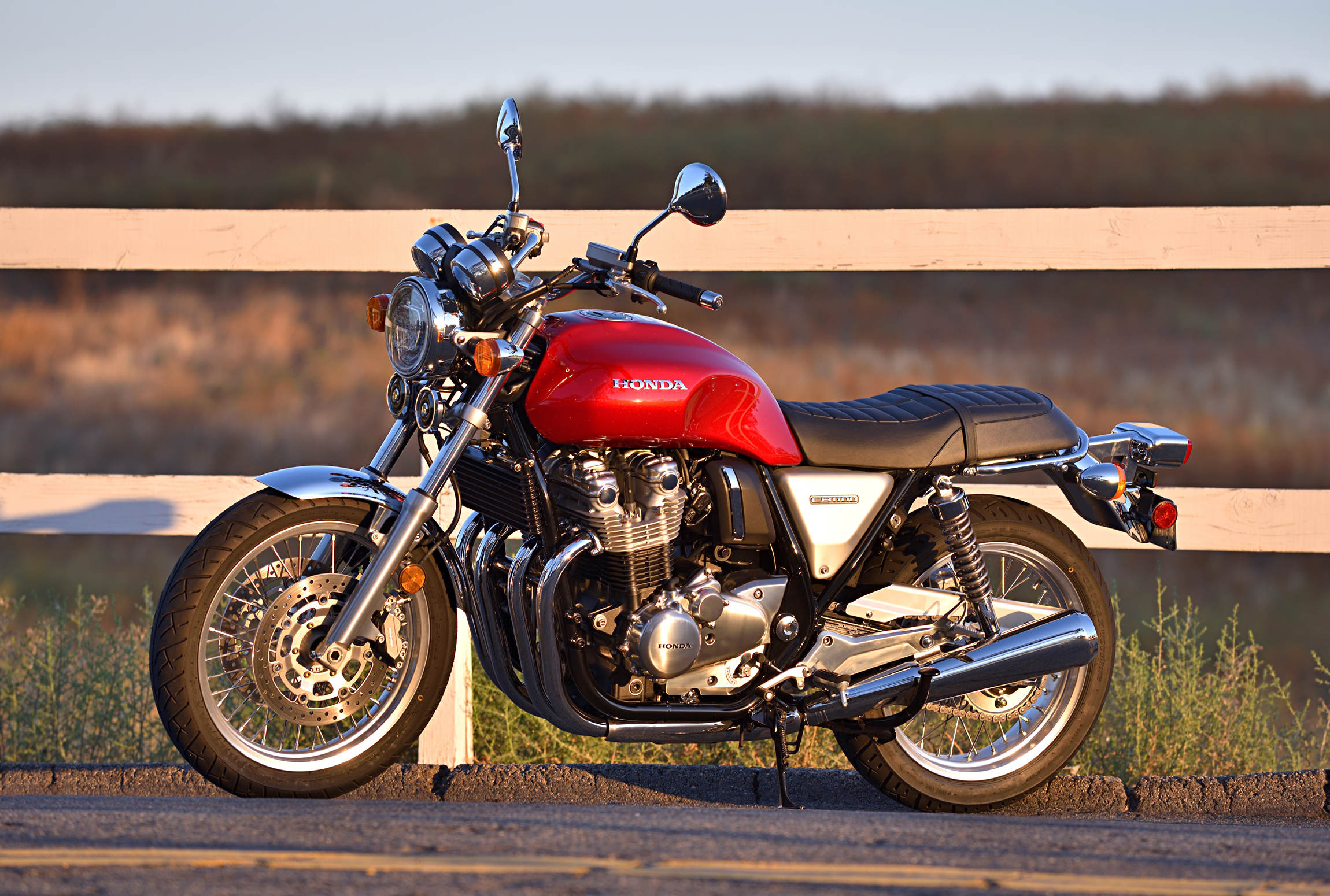 Honda CB1100, Smooth ride, New front fork, Motorcycle news, 2300x1550 HD Desktop