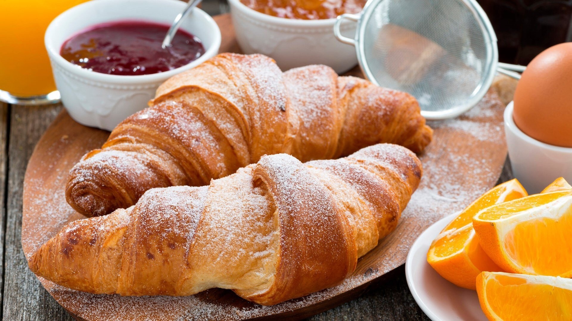 Croissant HD wallpaper, Background image, Delicious treat, Crispy, 1920x1080 Full HD Desktop