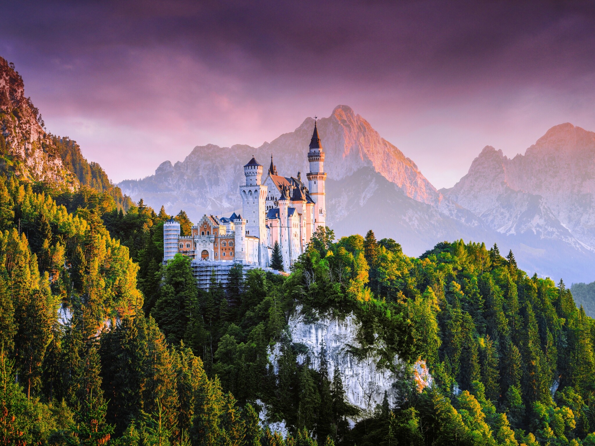 Neuschwanstein Castle, Fairy castle, Nature, 2050x1540 HD Desktop