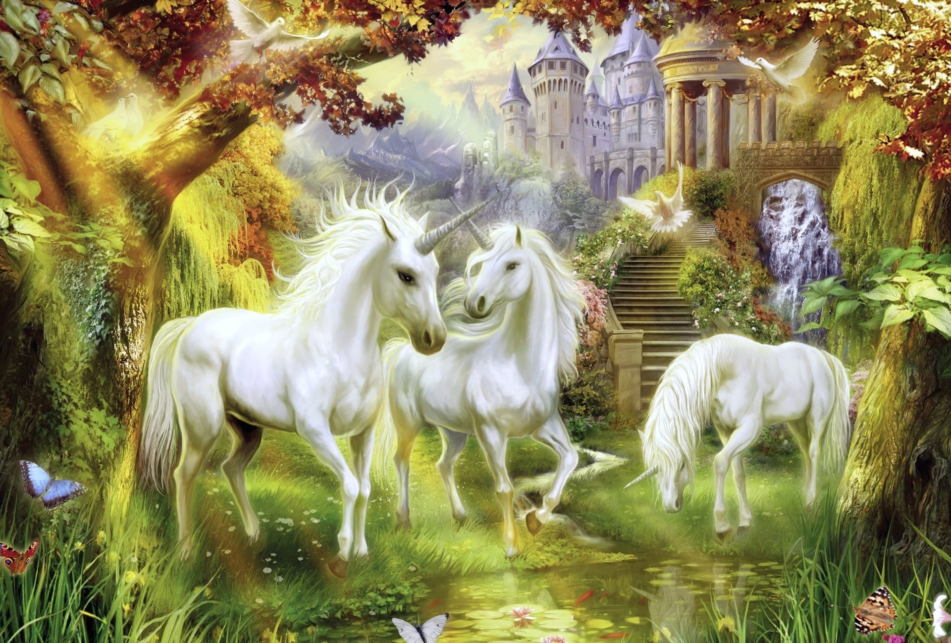 4k fantasy einhorn, Vibrant wallpapers, Ethereal beauty, Fairytale world, 1920x1300 HD Desktop