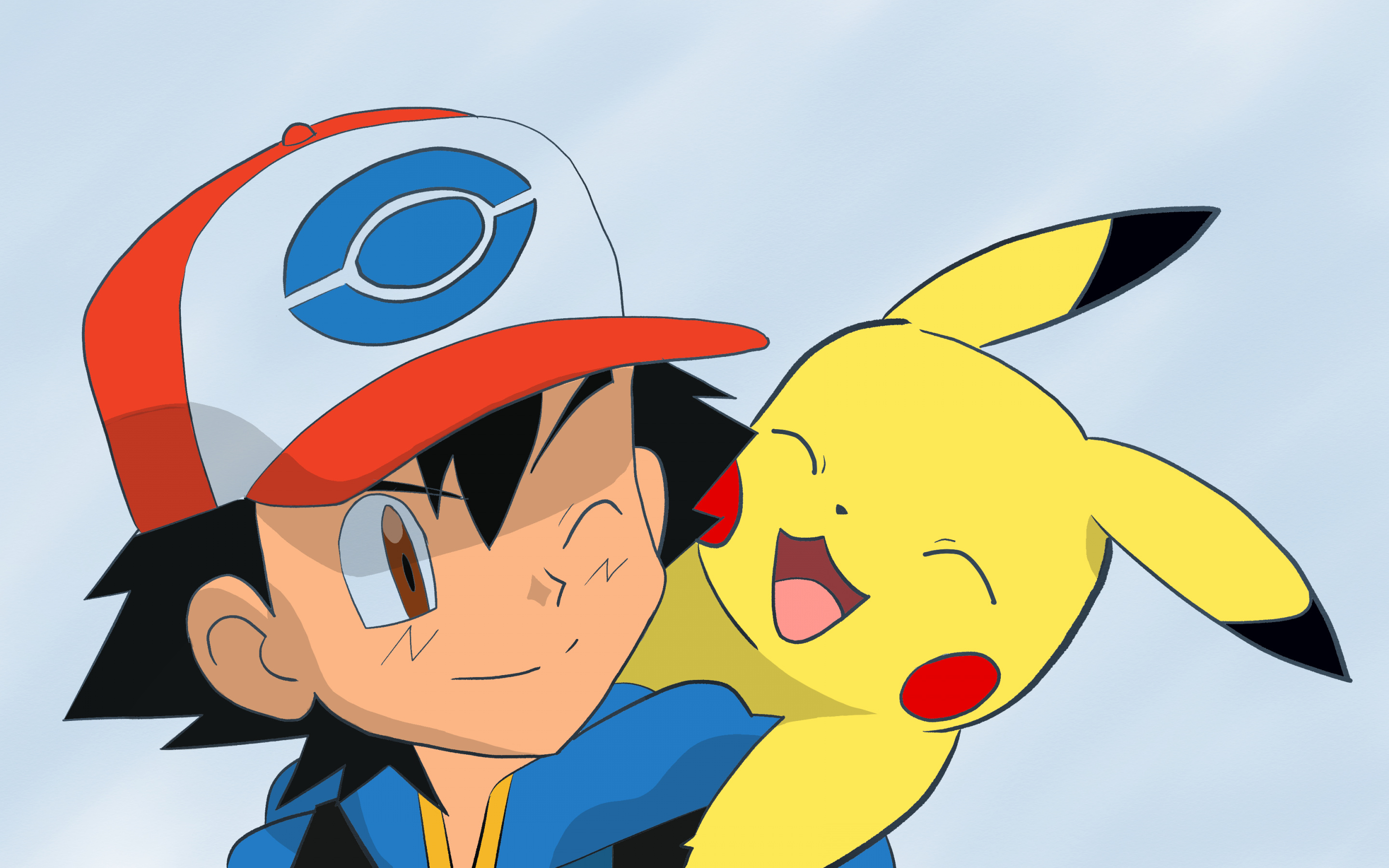 Pikachu, Ash Ketchum, Pokemon Diamond and Pearl, HD Desktop wallpaper