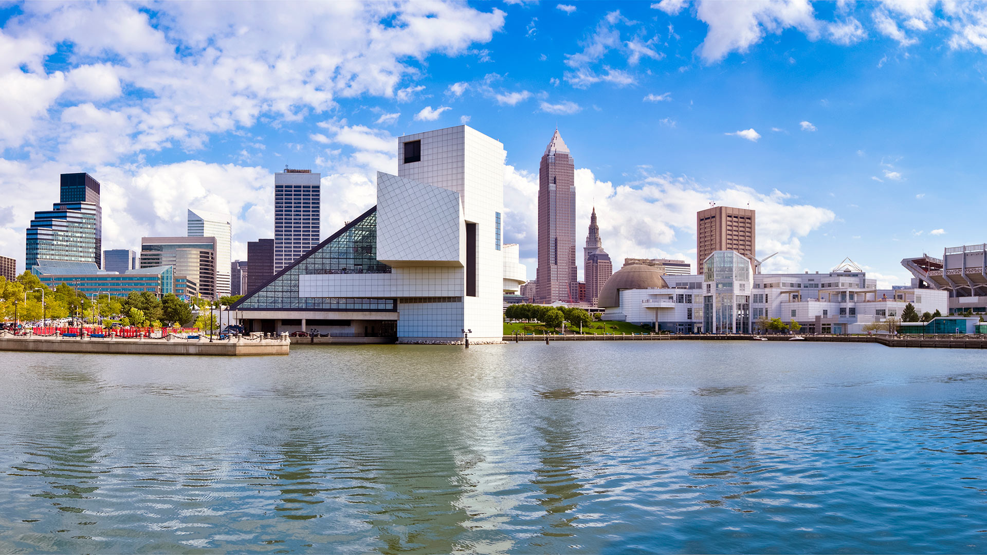 Cleveland Skyline, Travel guide, Ohio city, Marriott Bonvoy recommendations, 1920x1080 Full HD Desktop