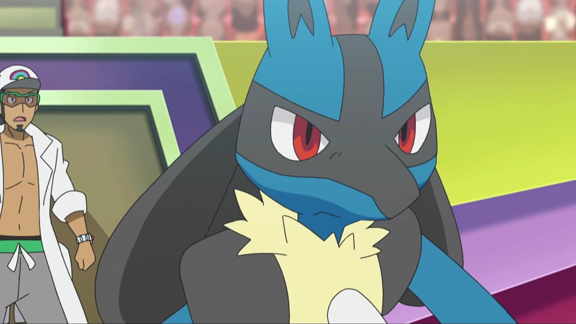 Lucario, Anime screenshot, Pokemon collection, 1920x1080 Full HD Desktop