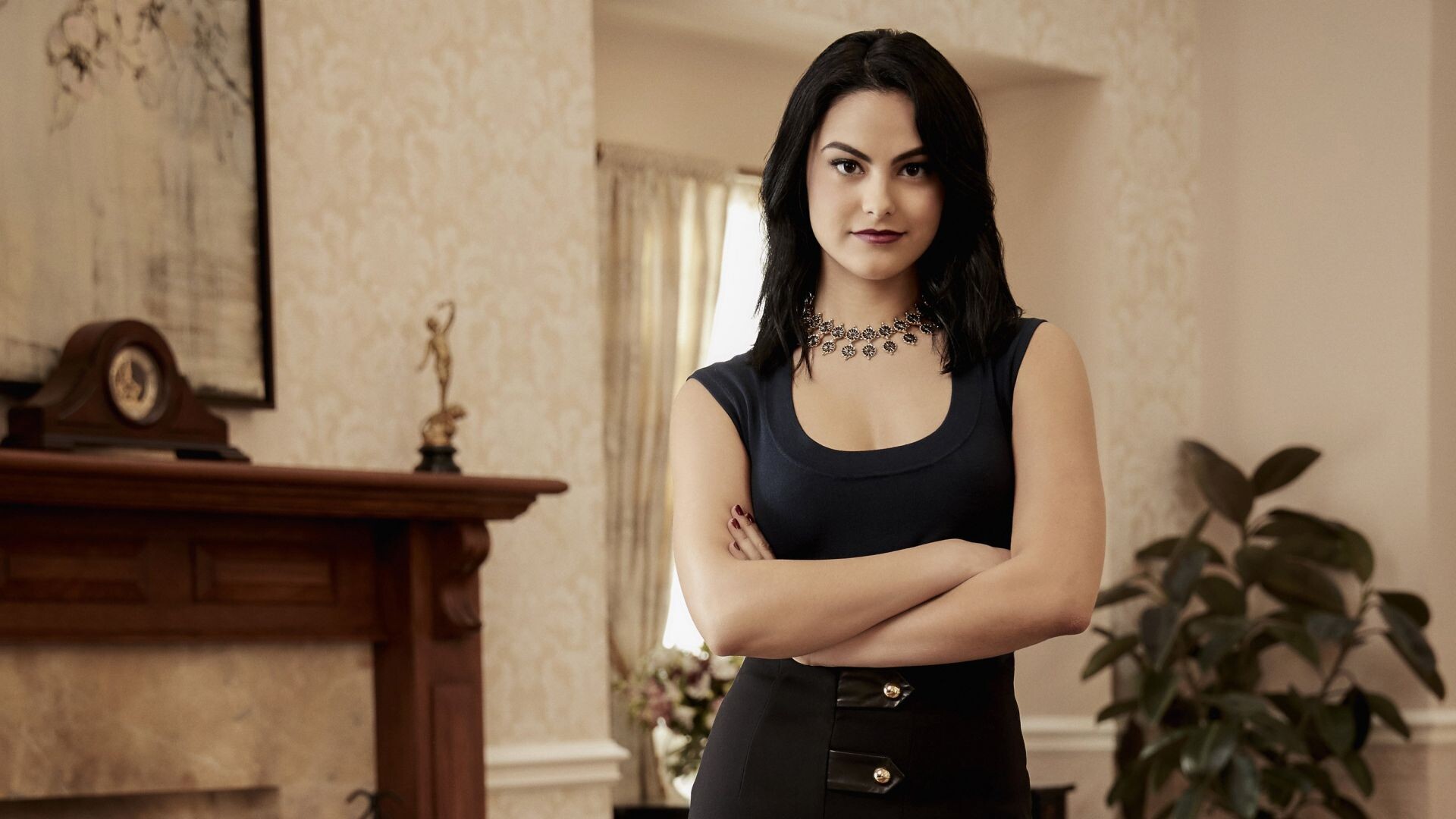 Camila Mendes, Riverdale actress, TV show background, HD image, 1920x1080 Full HD Desktop