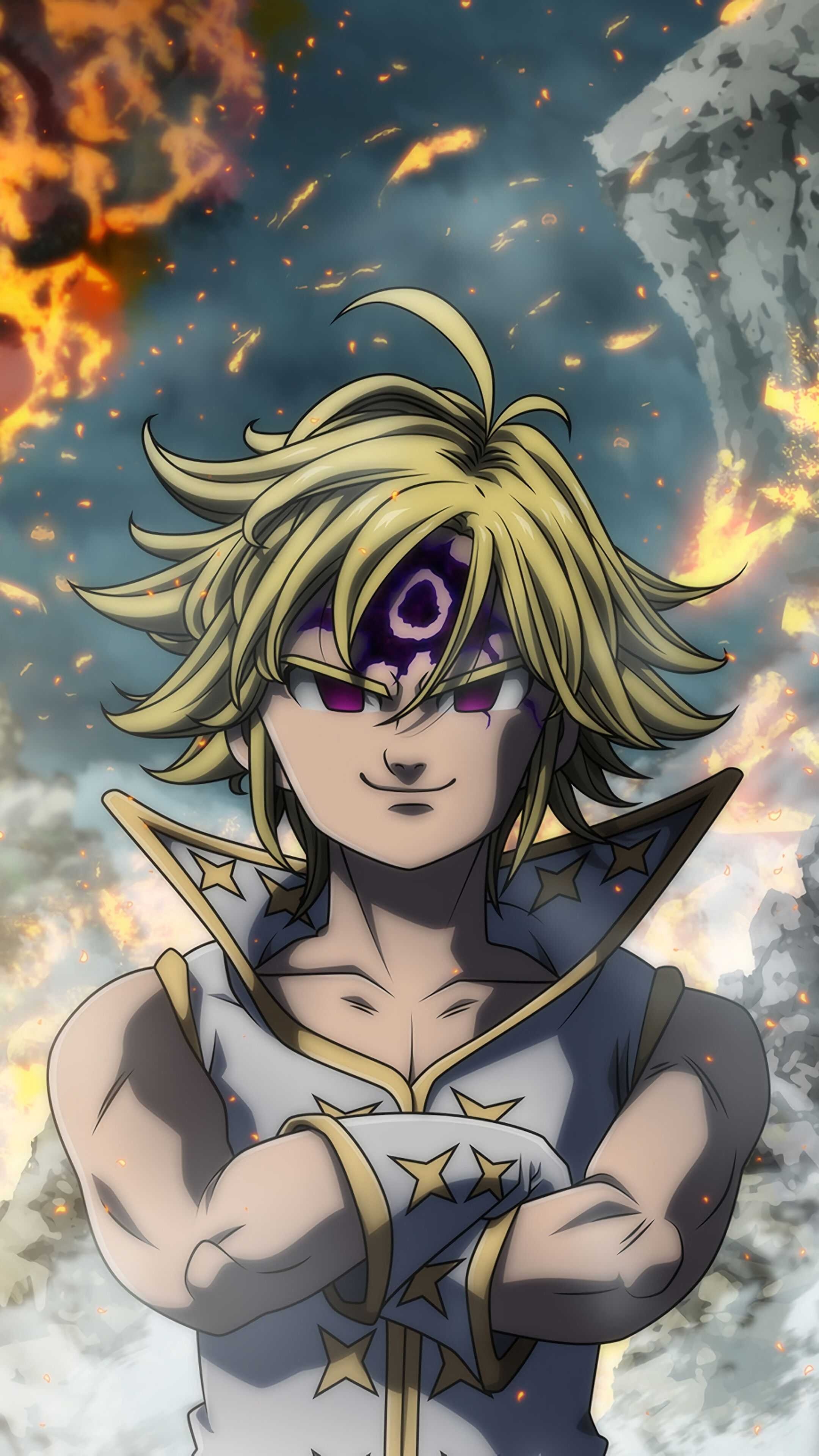 Meliodas, Wallpaper, 2160x3840 4K Phone