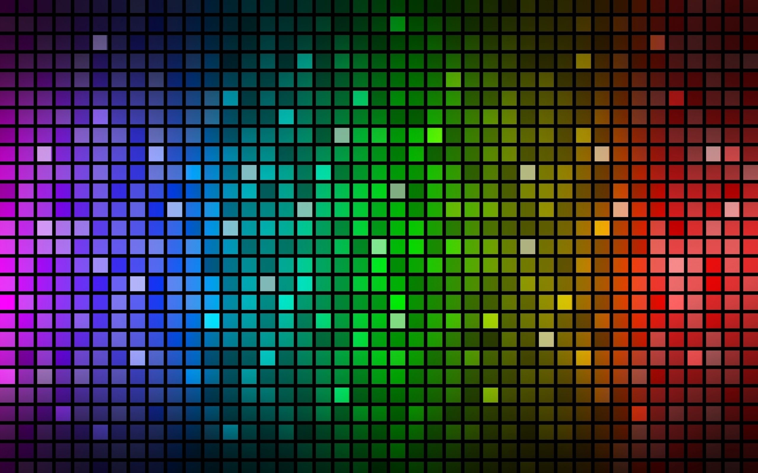 Colorful squares, Lively patterns, Vibrant wallpaper, Dazzling lights, 2560x1600 HD Desktop