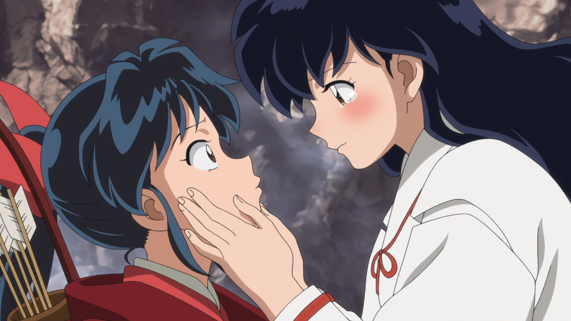 Yashahime season 2 episode 14, Moroha meets Kagome and InuYasha, Emotional family reunion, Anime masterpiece, 1920x1080 Full HD Desktop