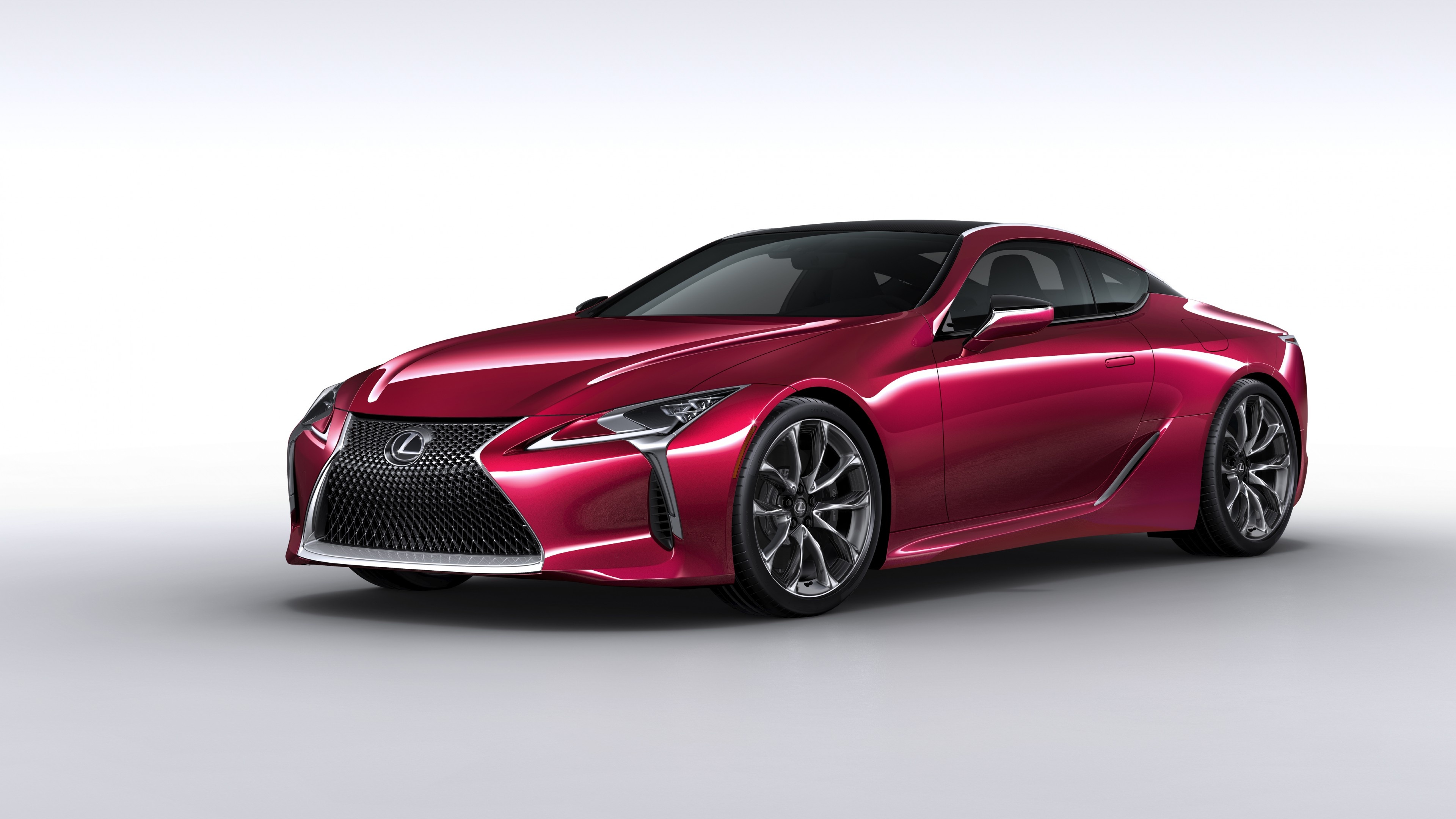 Lexus LC, Detroit Auto Show 2016, Sporty and sleek, Vibrant red, 3840x2160 4K Desktop