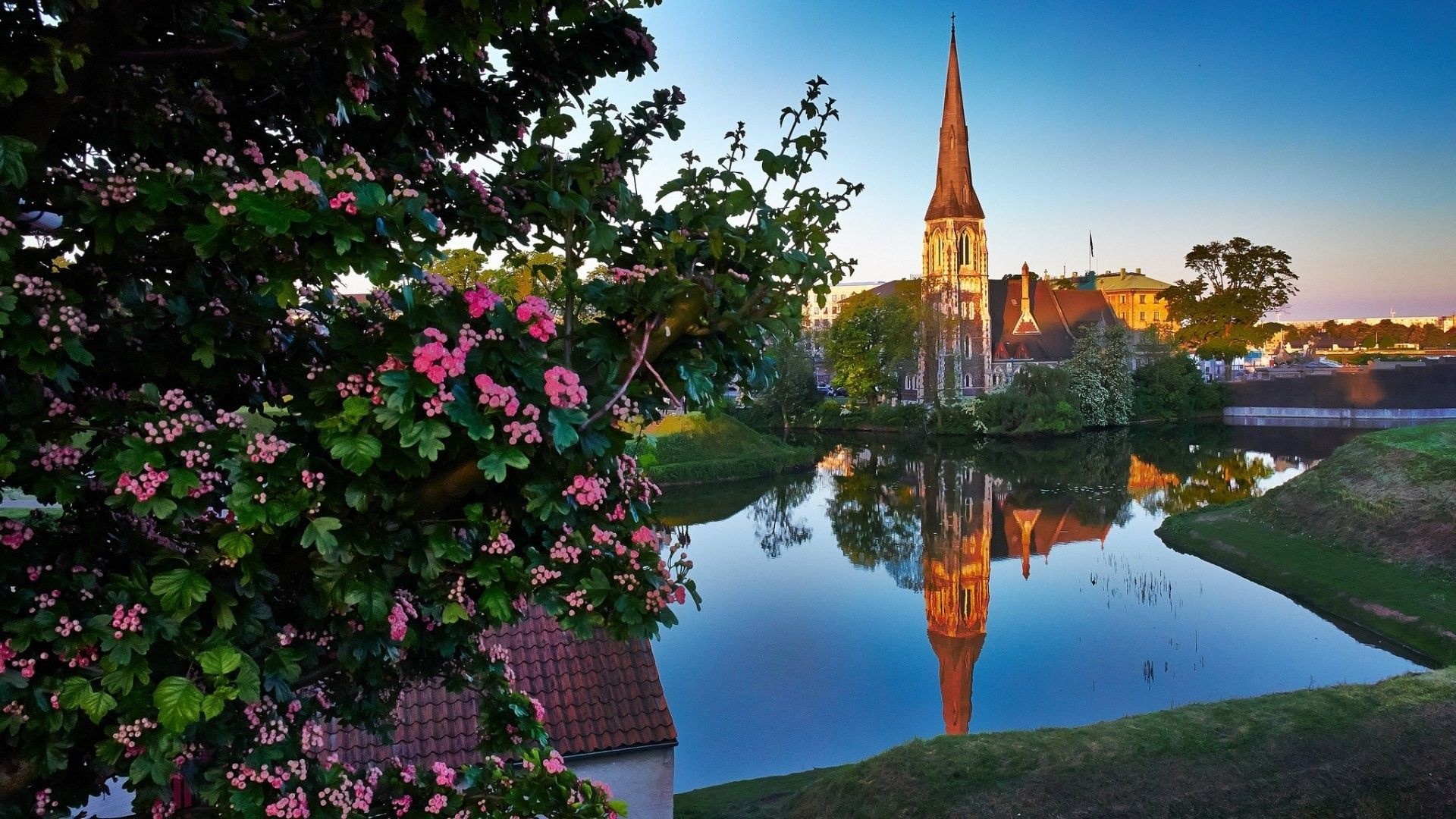 St.Albans Church, Denmark Wallpaper, 1920x1080 Full HD Desktop