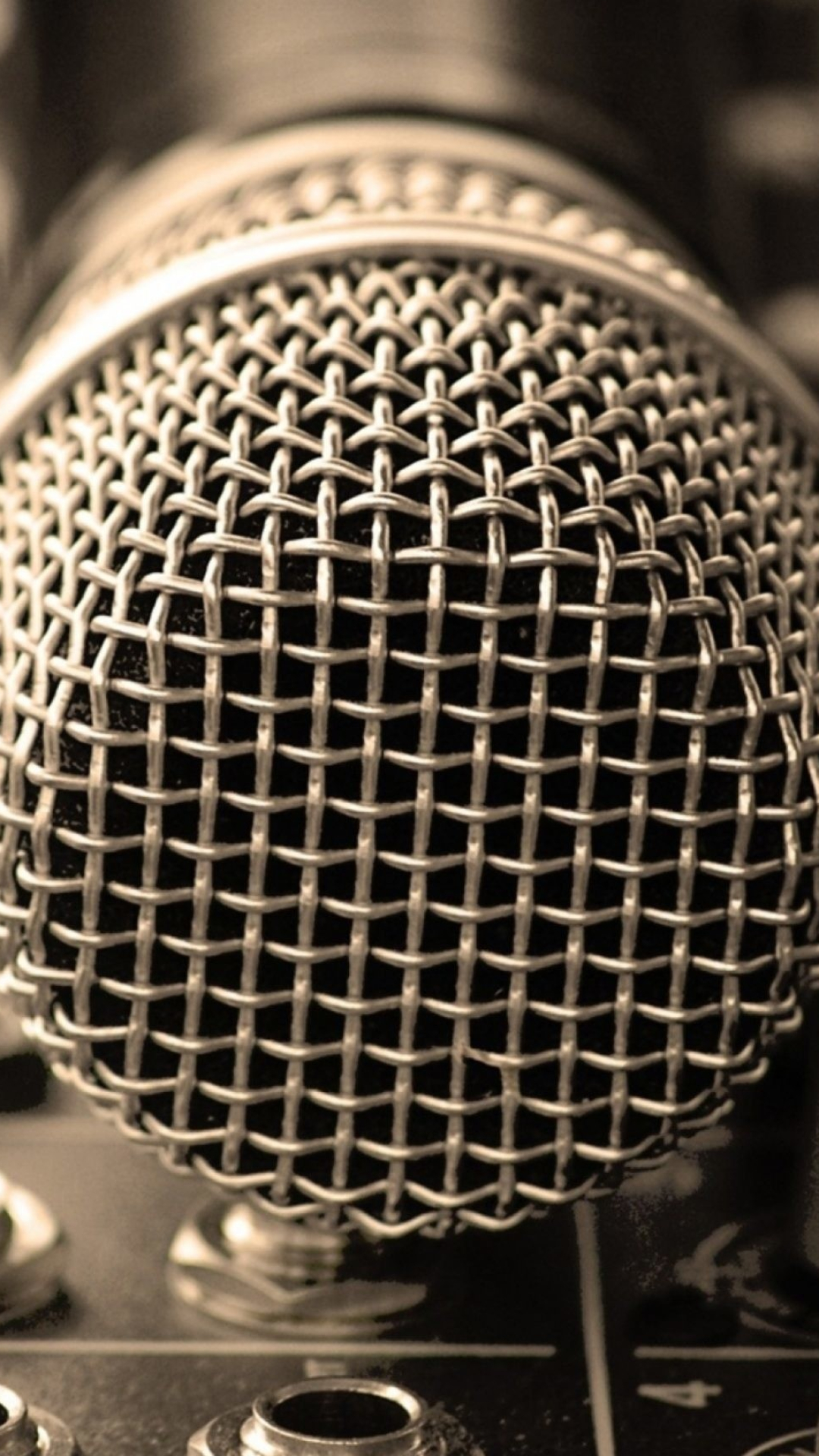 High-definition wallpaper, Stunning microphone visuals, Memorable background, Exquisite quality, 1080x1920 Full HD Phone