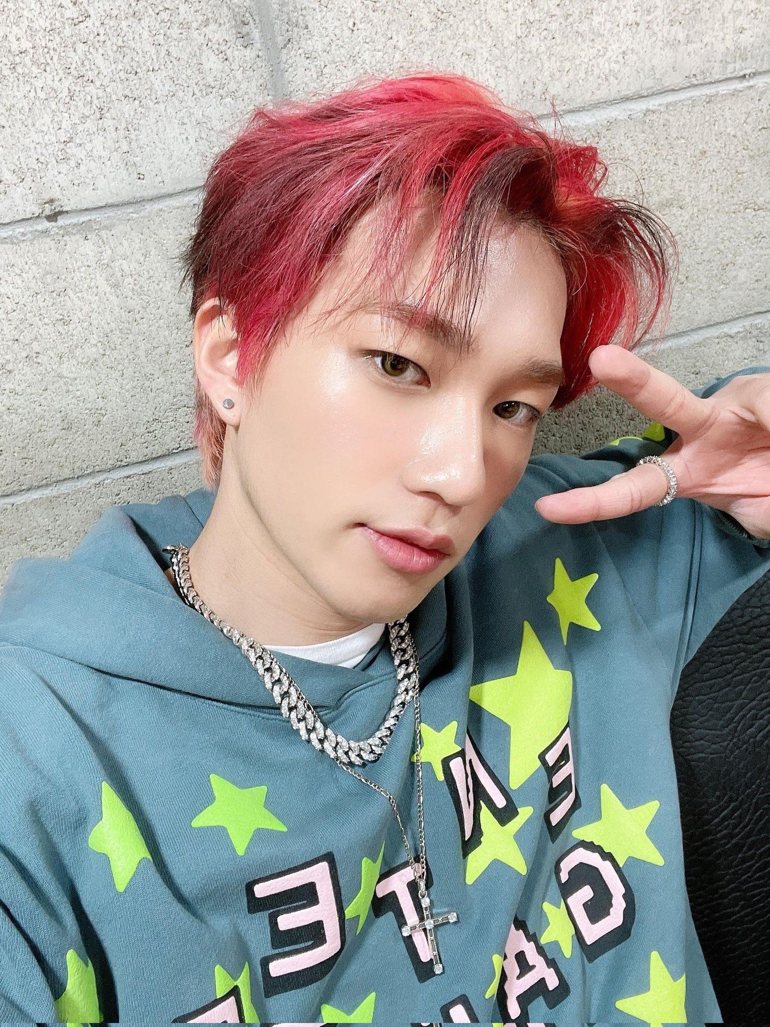 Theo P1Harmony Music, Red-haired Taeyang, FNC Entertainment, Global popularity, 1540x2050 HD Phone