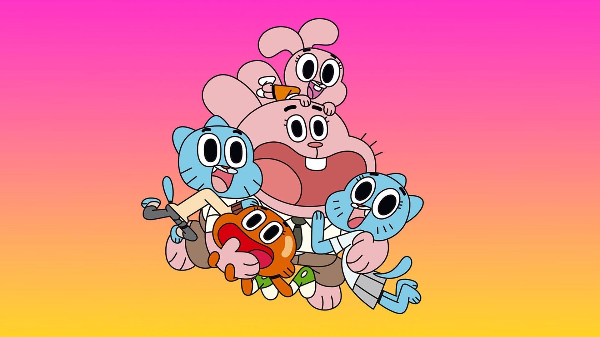 Gumball Watterson, Darwin Watterson, Richard Watterson, Nicole Watterson, Anais Watterson, Full HD Desktop wallpaper