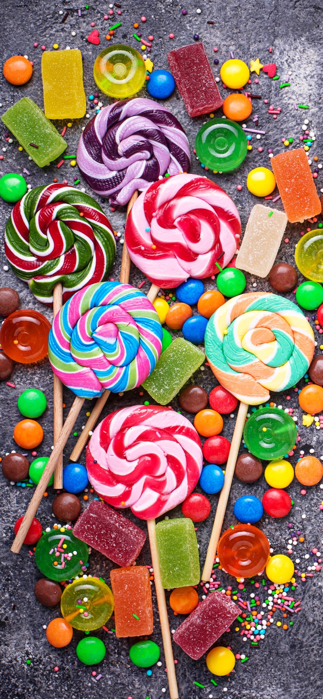 Candy-filled delight, Sweet and satisfying, Perfect for food lovers, Tempting indulgence, 1130x2440 HD Phone