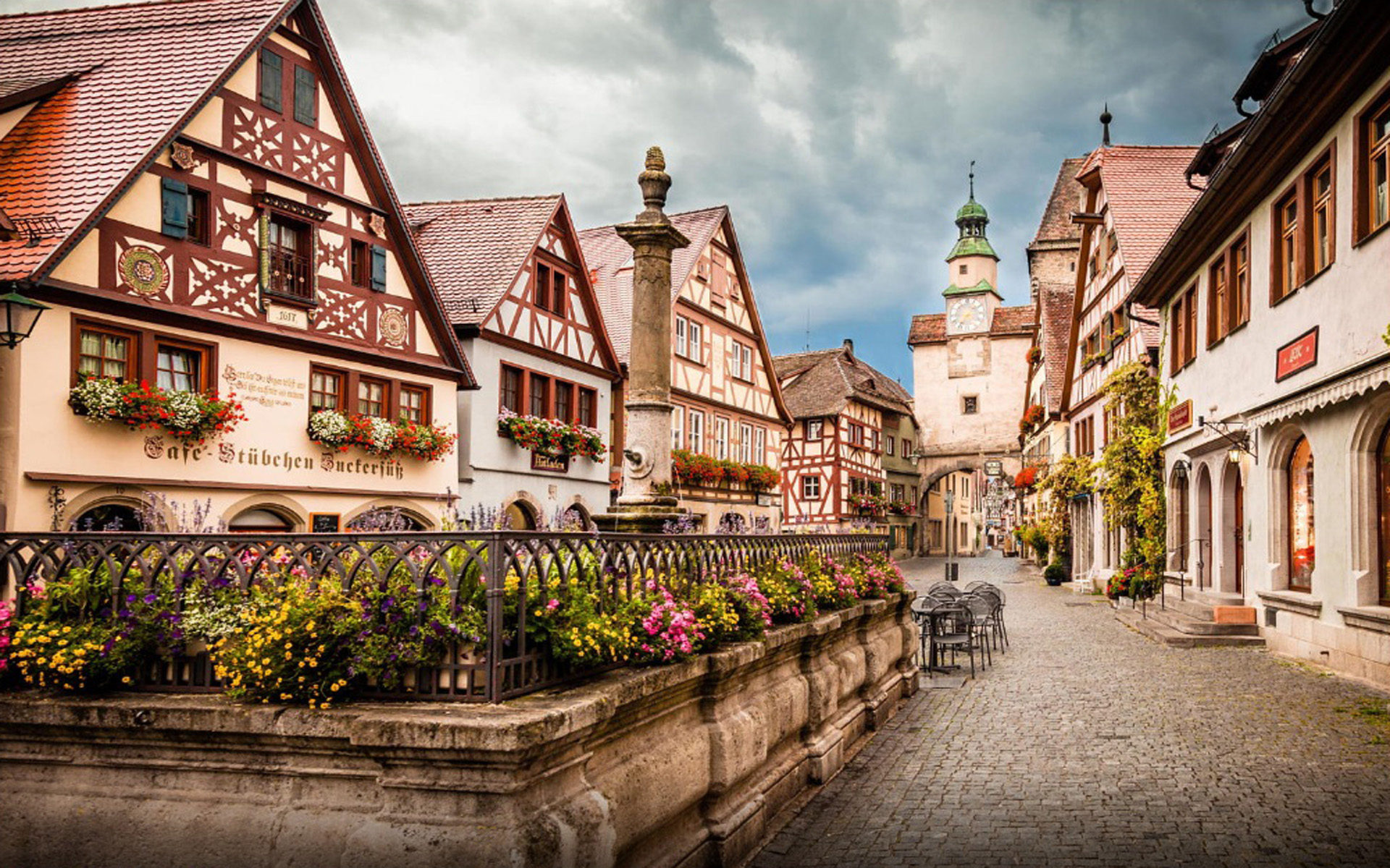 Wonderful little town, Germany, Rothenburg ob der Tauber, 1920x1200 HD Desktop