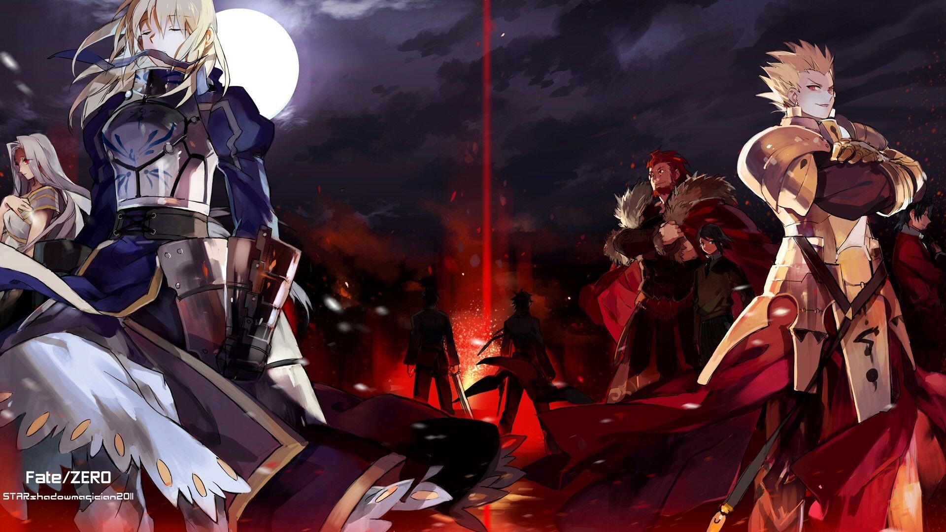 Gilgamesh, Fate/Stay Night, Anime wallpaper, Fate series, 1920x1080 Full HD Desktop