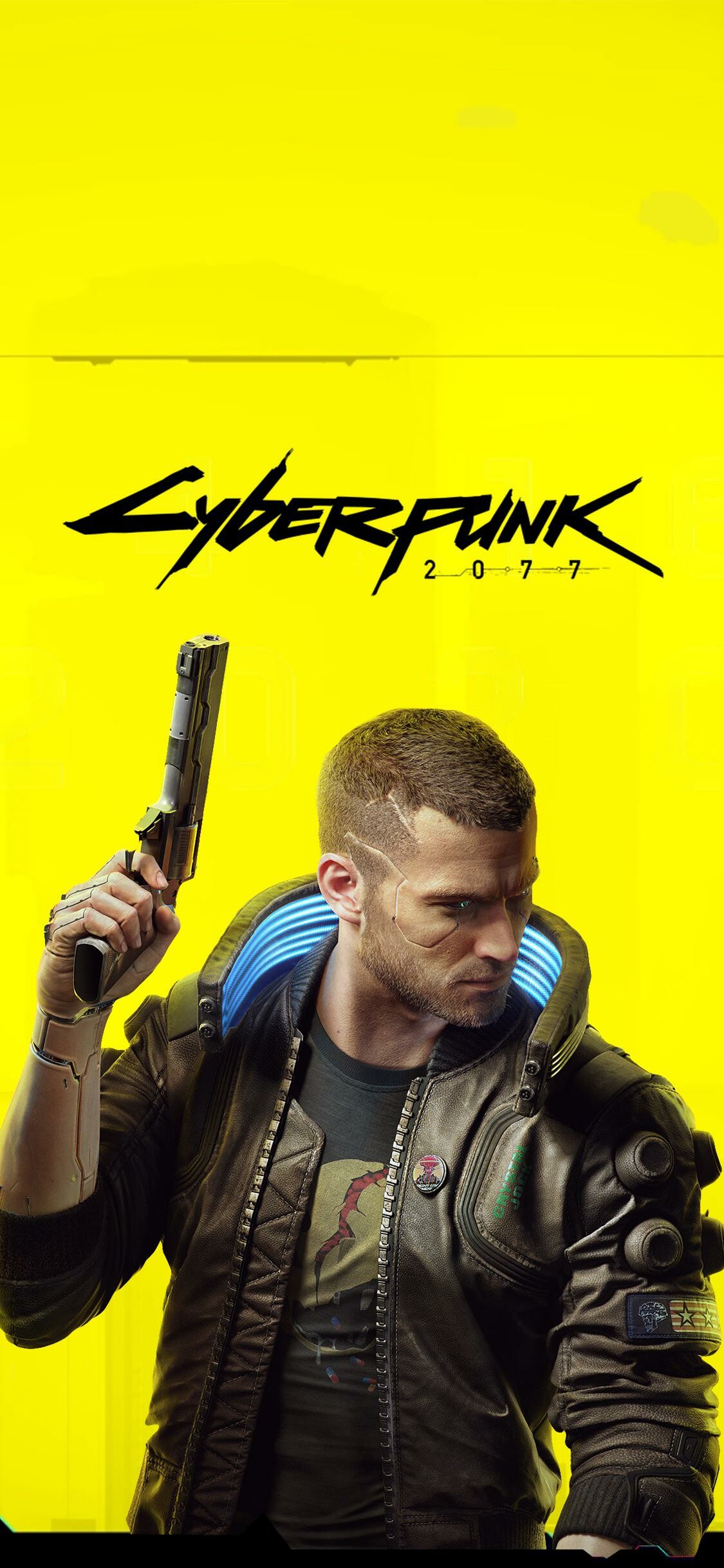 Cyberpunk yellow wallpapers, Vibrant color scheme, Eye-catching backgrounds, 1130x2440 HD Phone