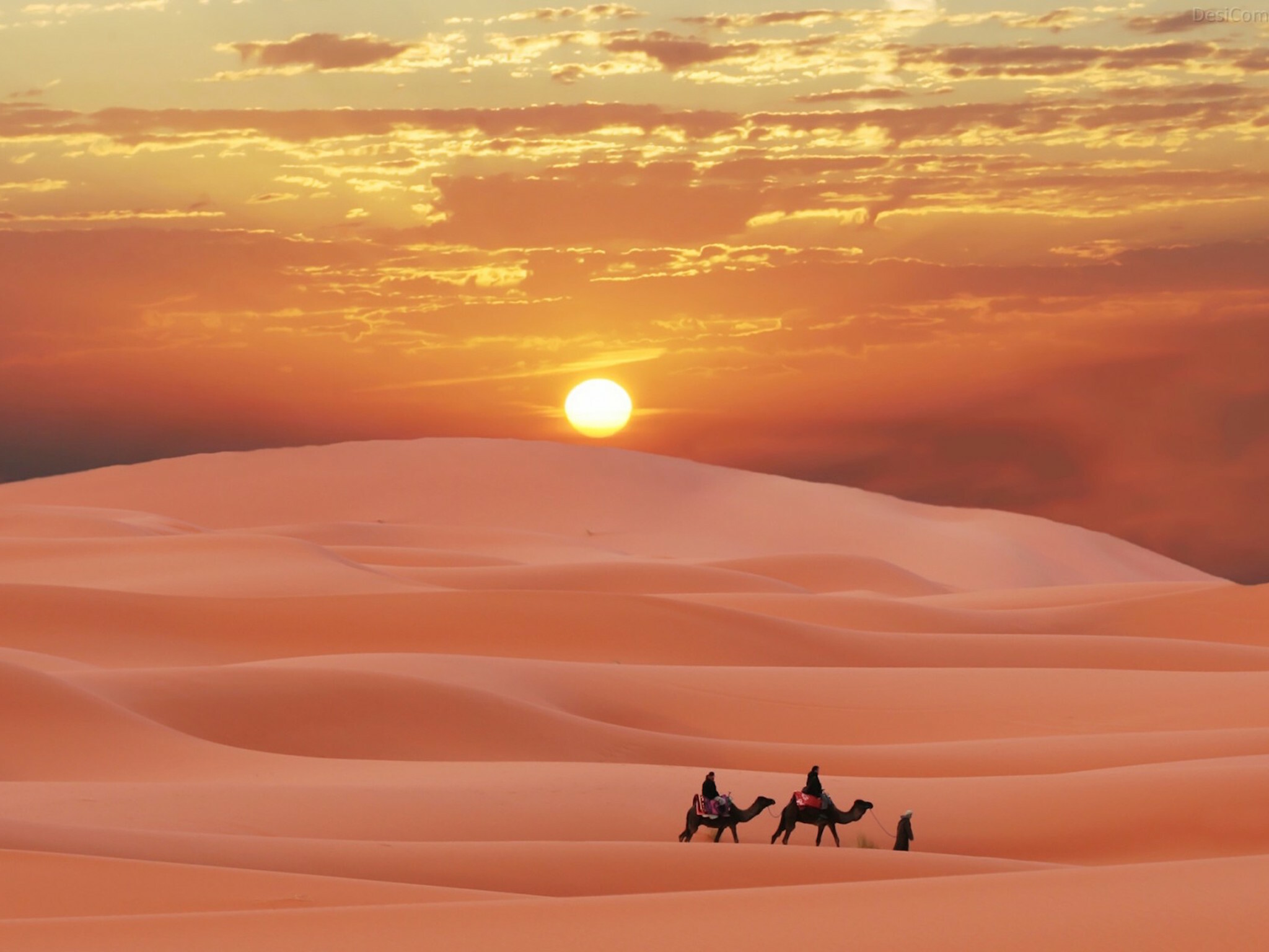 Sunset, Deserts Wallpaper, 2050x1540 HD Desktop