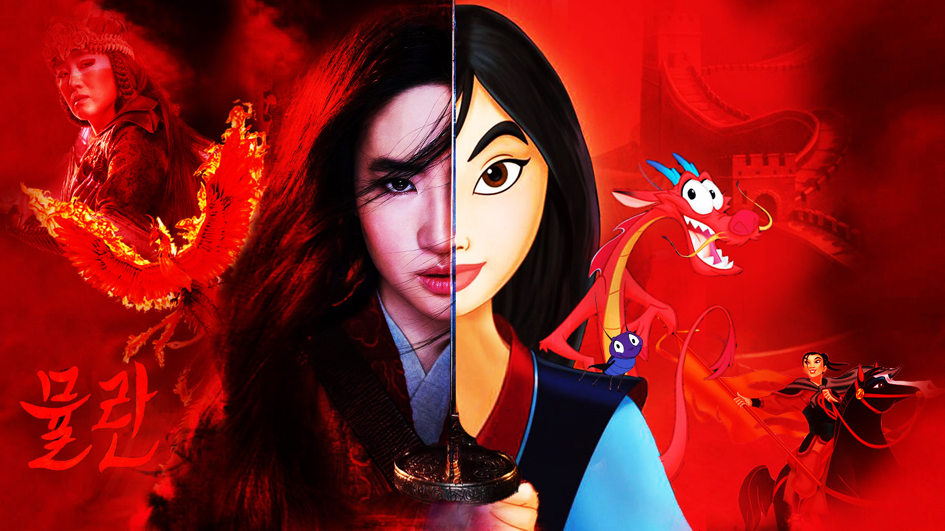 Fa Mulan, Legendary heroine, Disney art, HD wallpaper, 1920x1080 Full HD Desktop