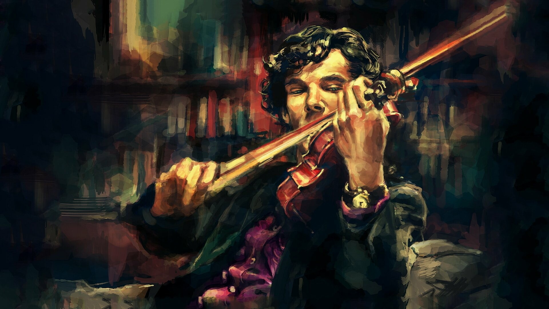 Sherlock Holmes HD wallpapers, Background images, Iconic detective, London backdrop, 1920x1080 Full HD Desktop