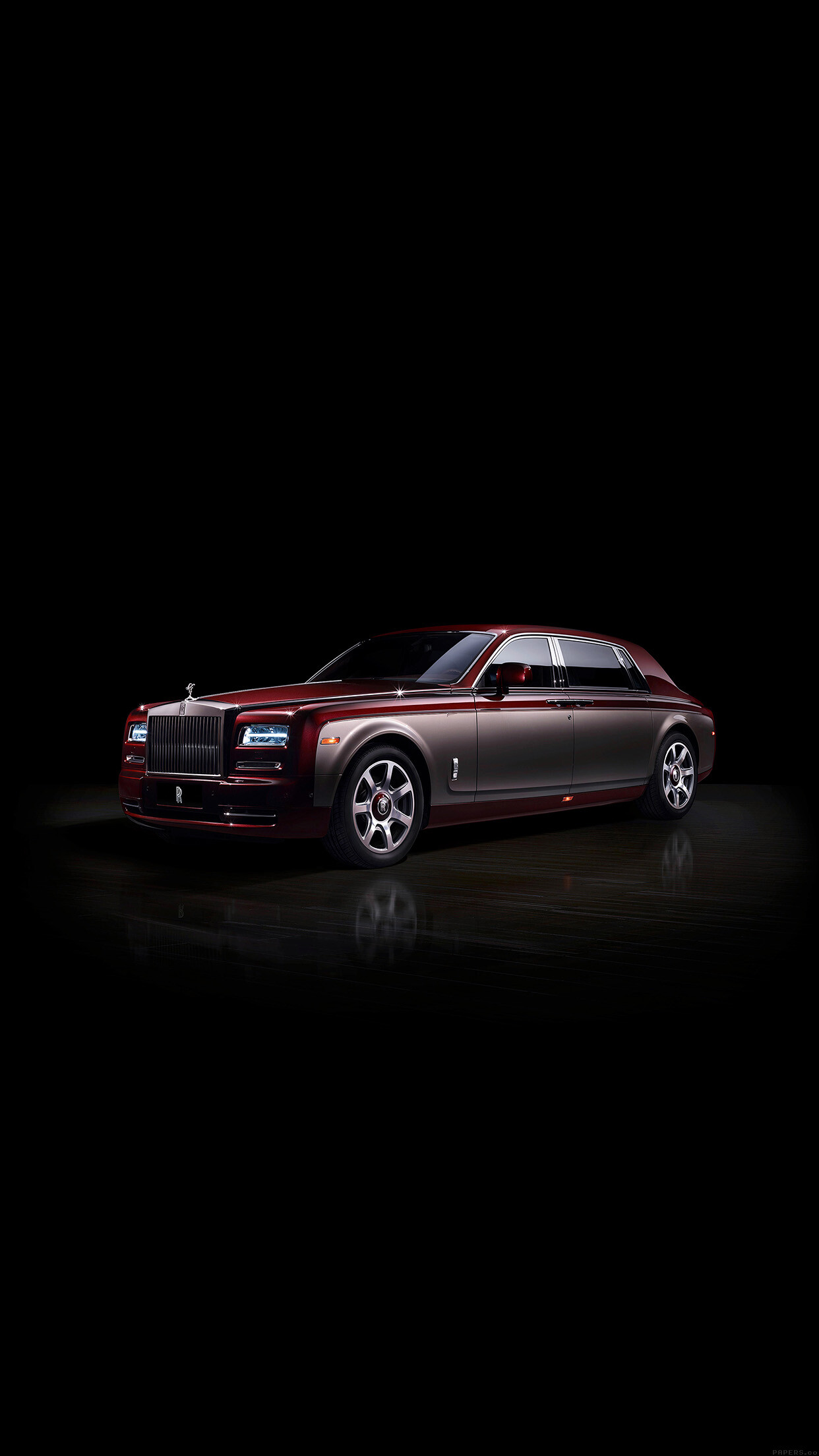 Rolls-Royce Pinnacle Phantom, Dark car, 1250x2210 HD Phone