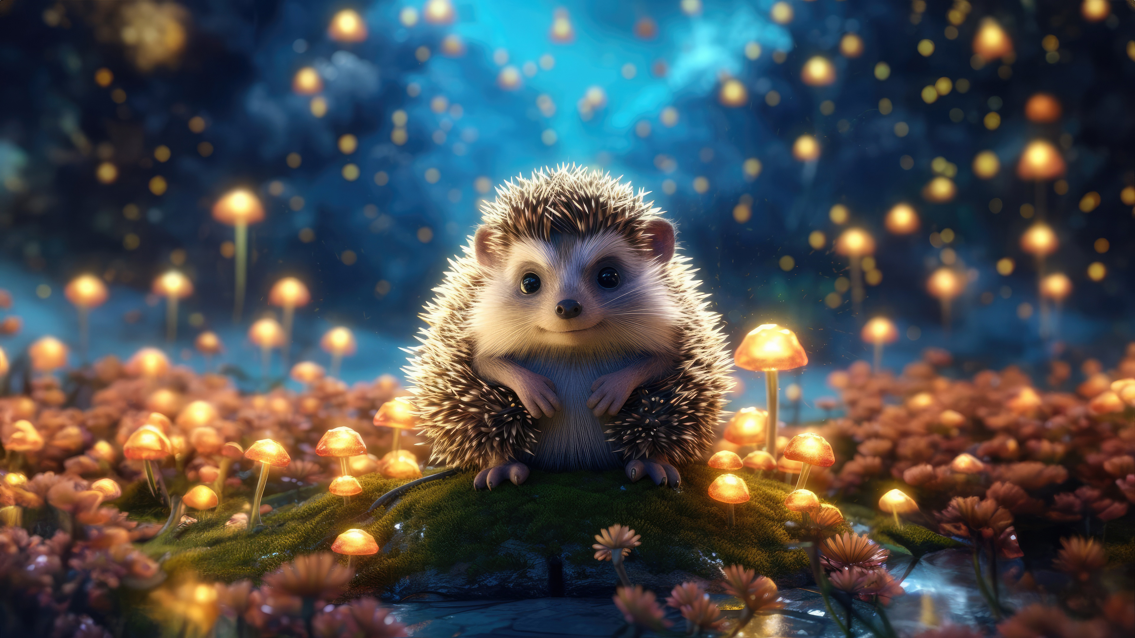 Hedgehog, Cute Backgrounds Wallpaper, 3840x2160 4K Desktop