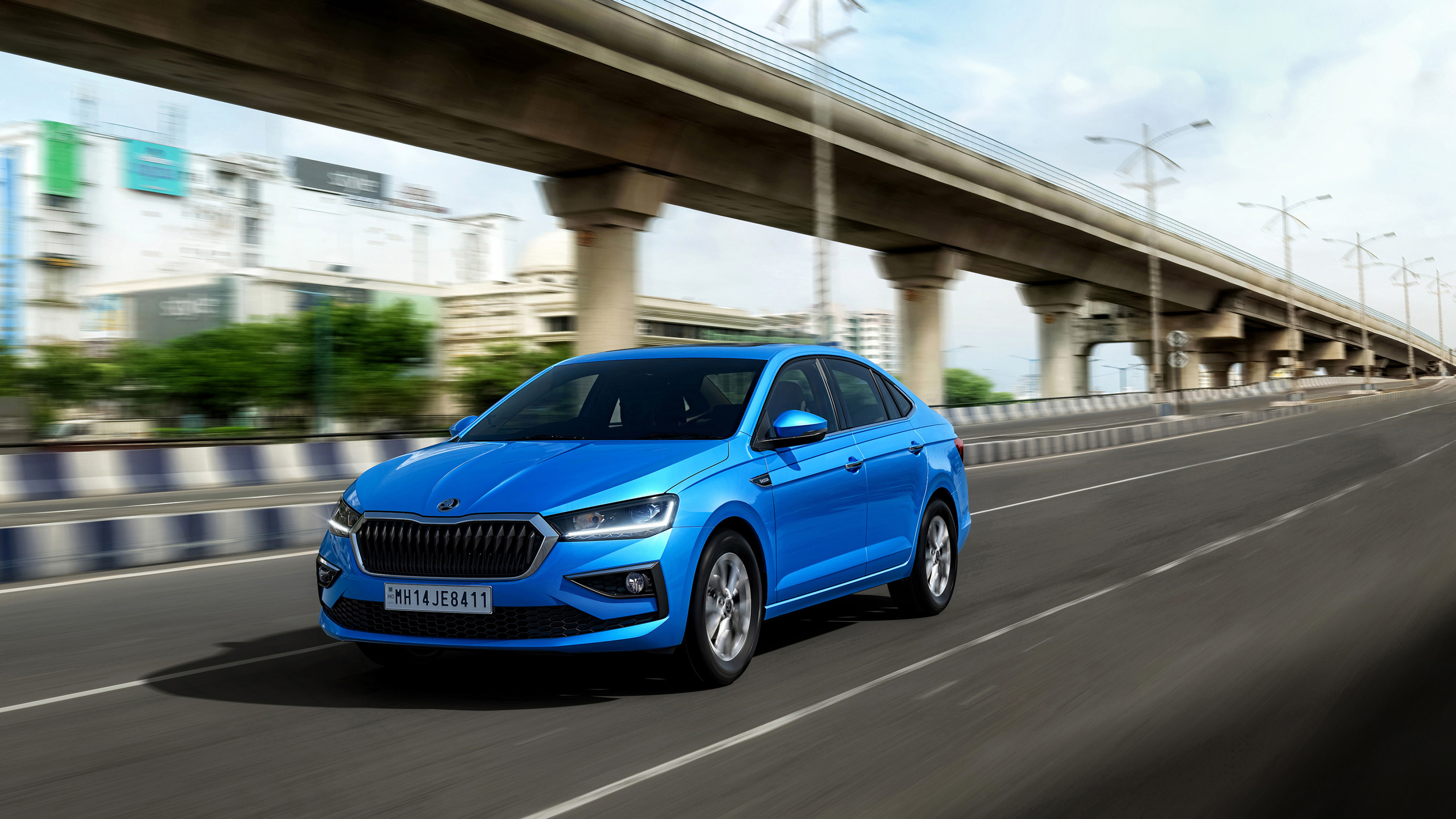 Skoda Slavia, India spec 2021, Cars desktop wallpapers, Skoda, 3840x2160 4K Desktop