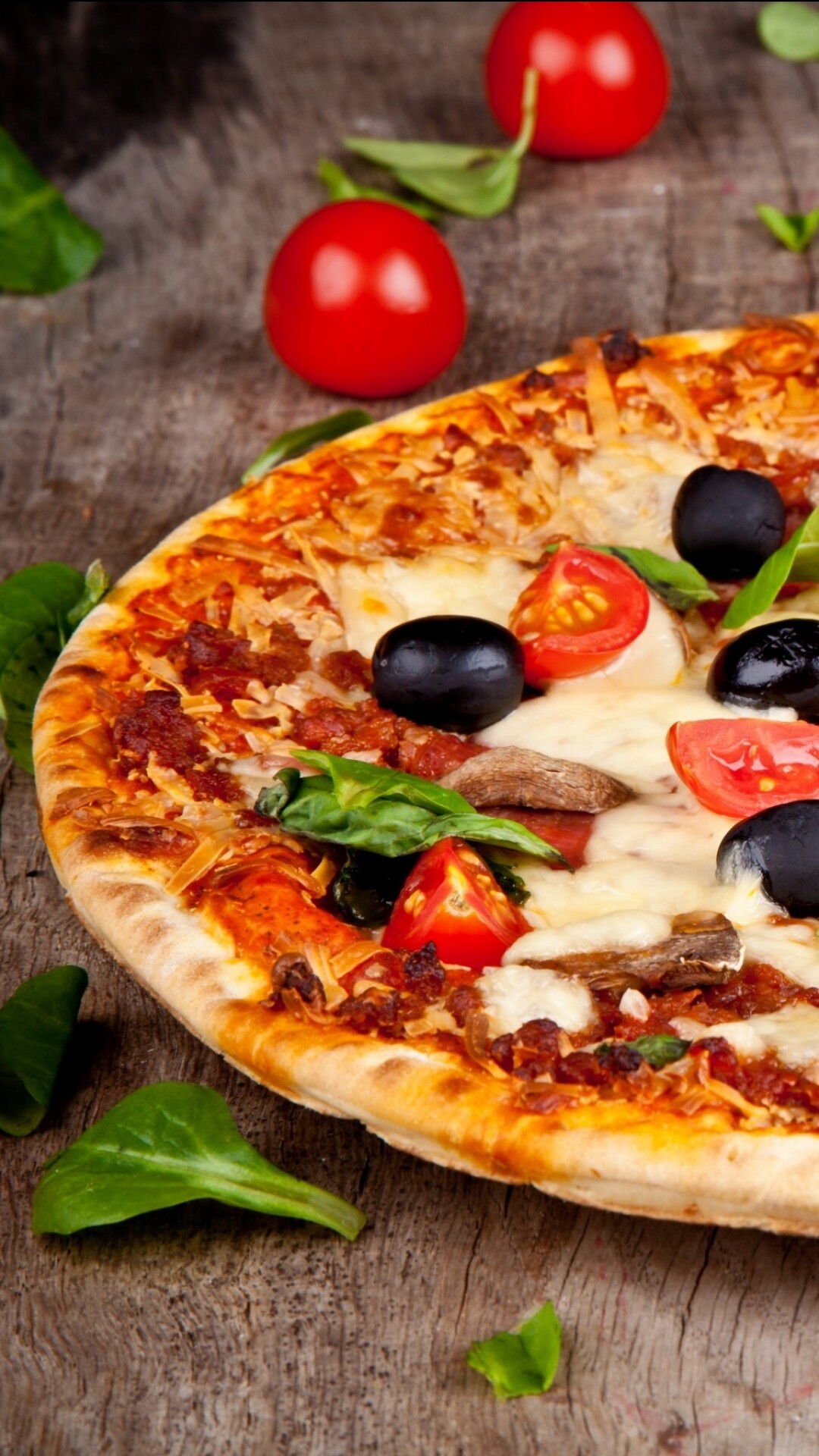 Pizza pleasure, Delicious indulgence, Tasty satisfaction, Food lover's delight, 1080x1920 Full HD Phone