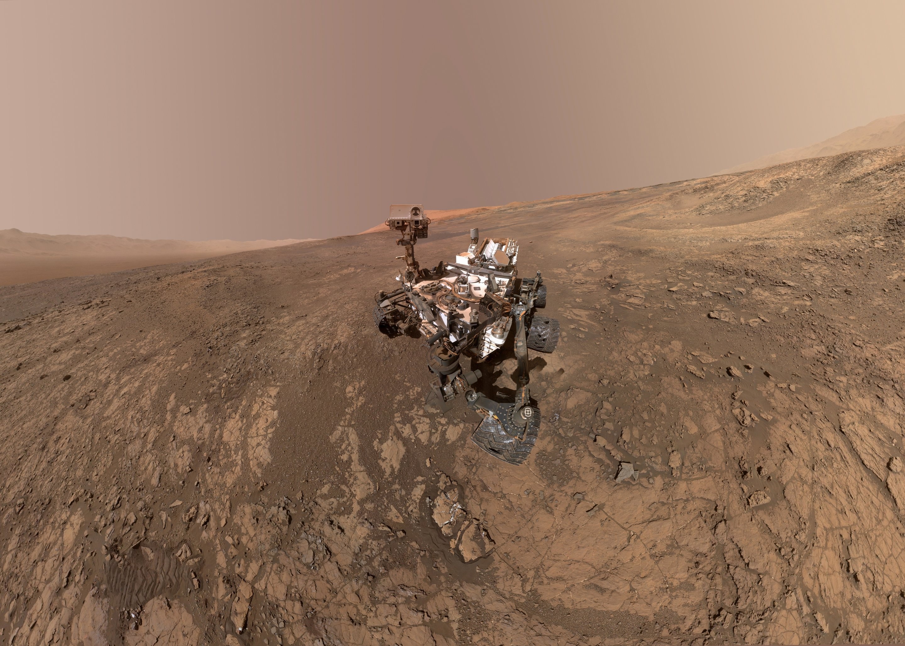 Mount Sharp, Mars Curiosity Rover Wallpaper, 2880x2060 HD Desktop