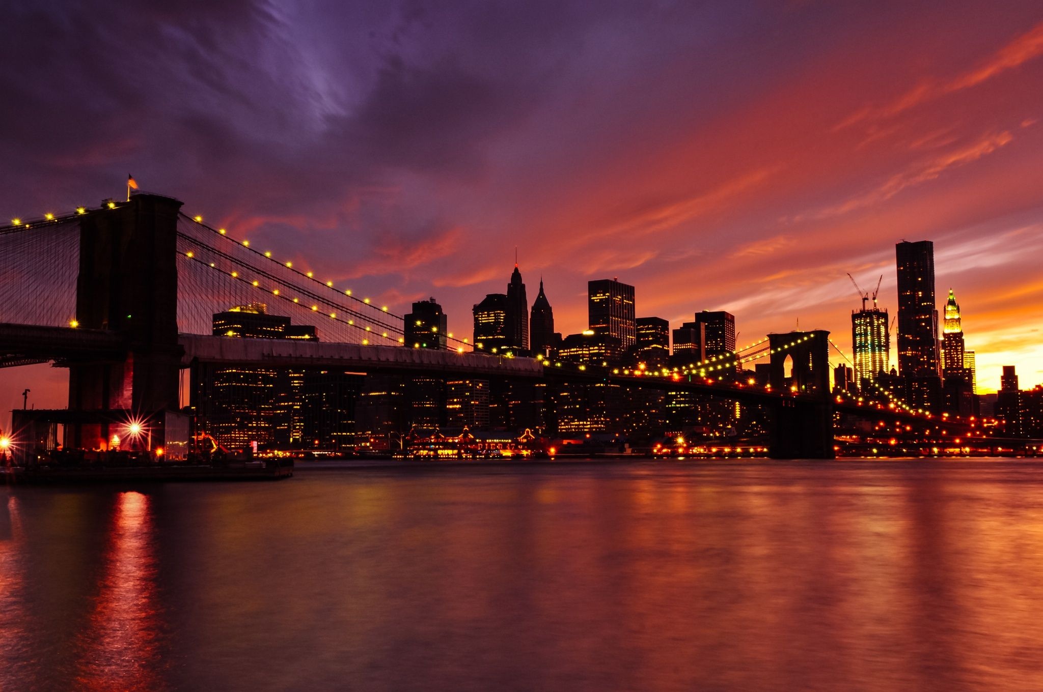 Manhattan Skyline, Travels, New World desktop wallpaper, Artistic view, 2050x1360 HD Desktop