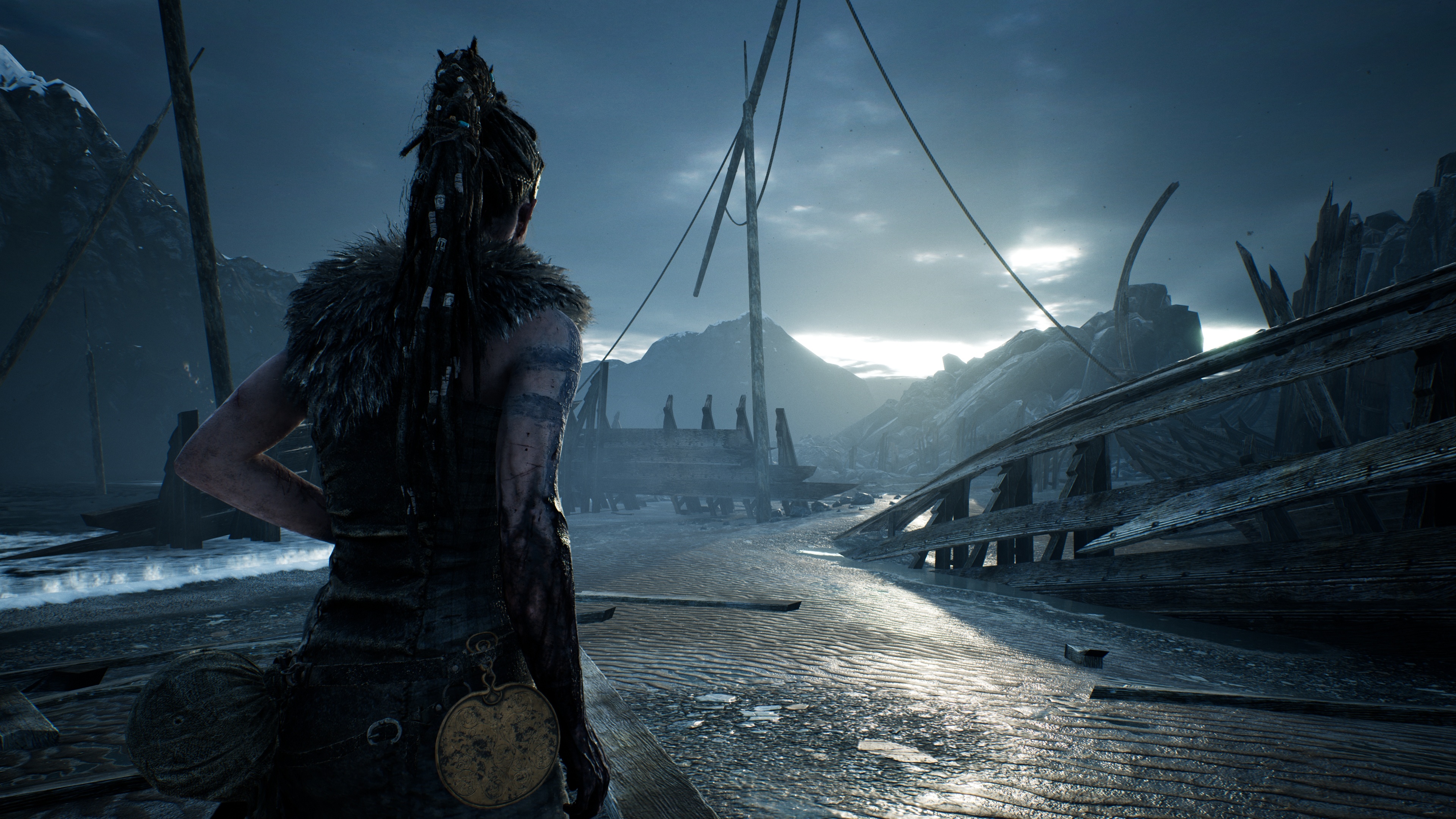 Hellblade Senua's Sacrifice, Independent masterpiece, AAA quality, Gripping storytelling, 3840x2160 4K Desktop