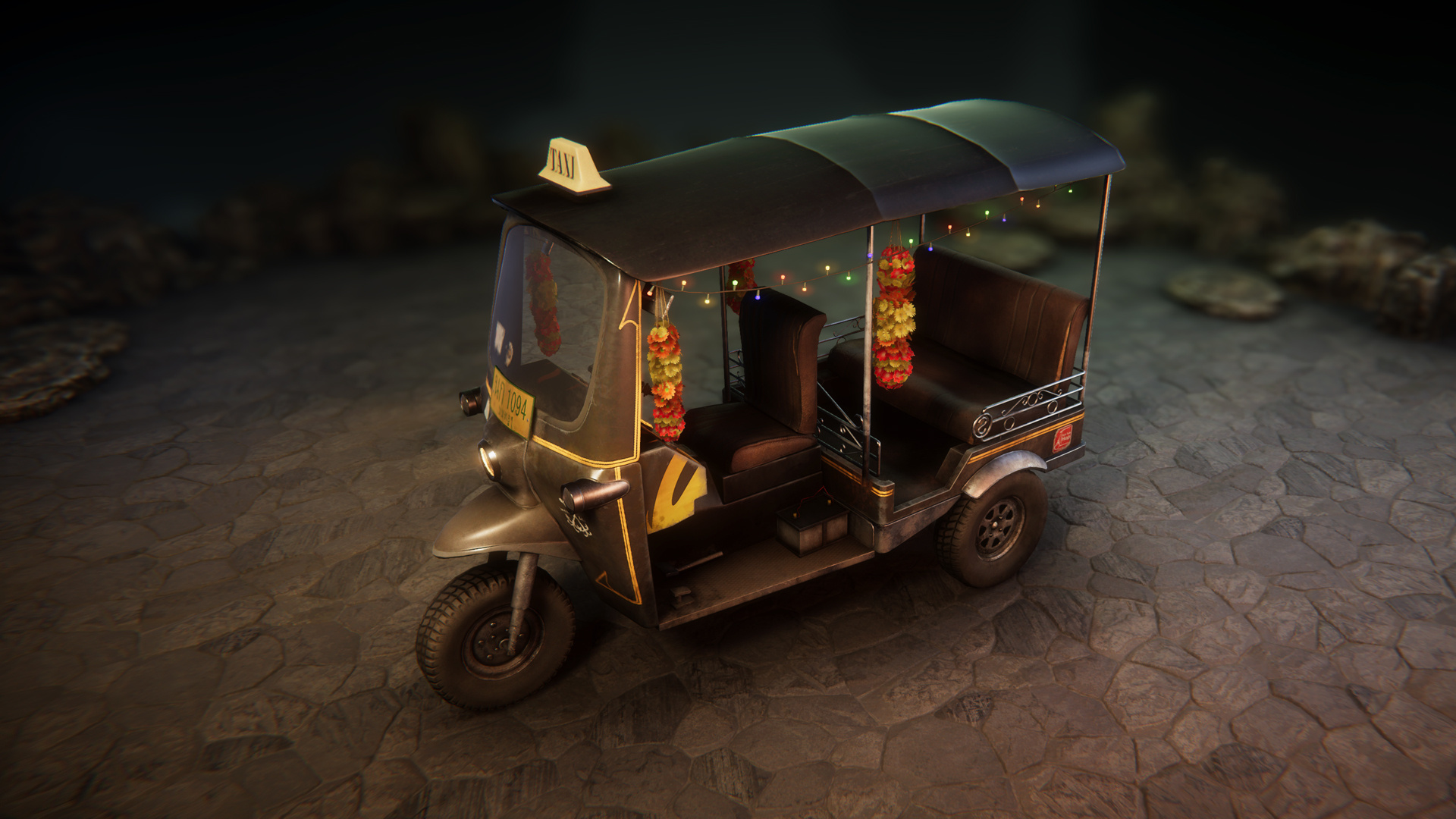 Tuk Tuk Car, Props, UE Marketplace, 1920x1080 Full HD Desktop