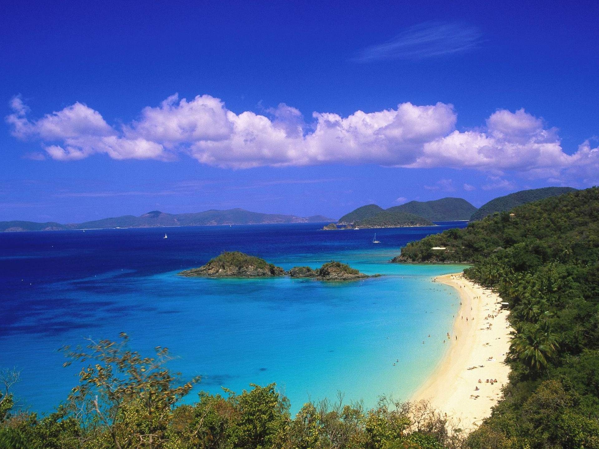 Trunk Bay wallpaper, Natural beauty, Beach paradise, Caribbean vibes, 1920x1440 HD Desktop