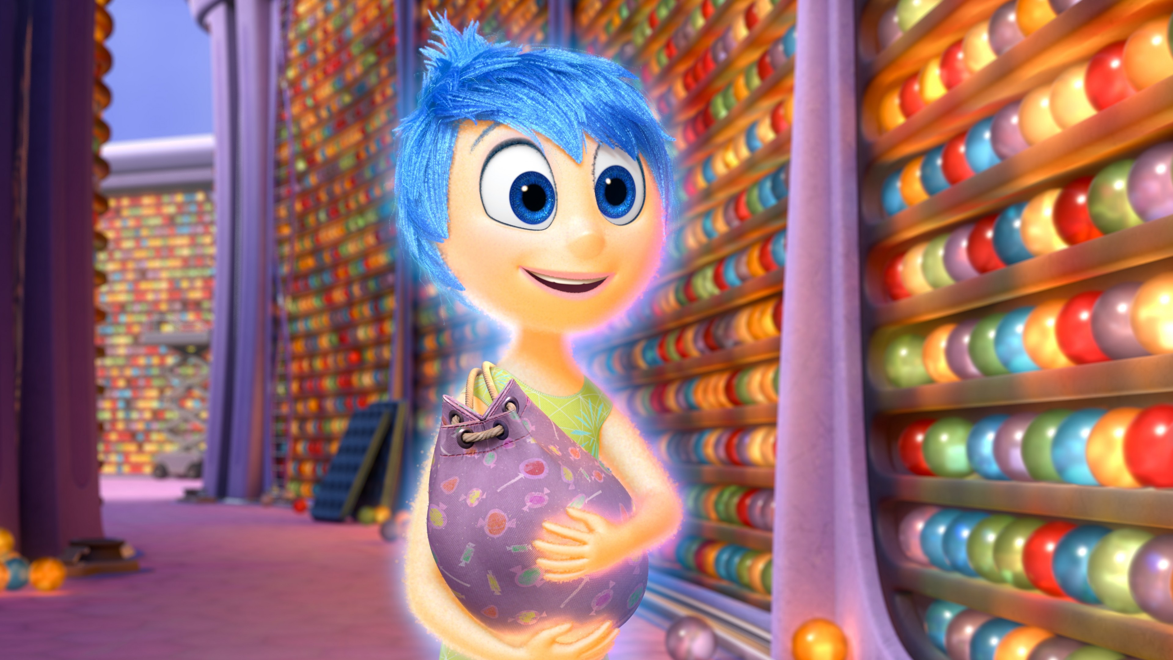 Joy, Inside Out Wallpaper, 3840x2160 4K Desktop