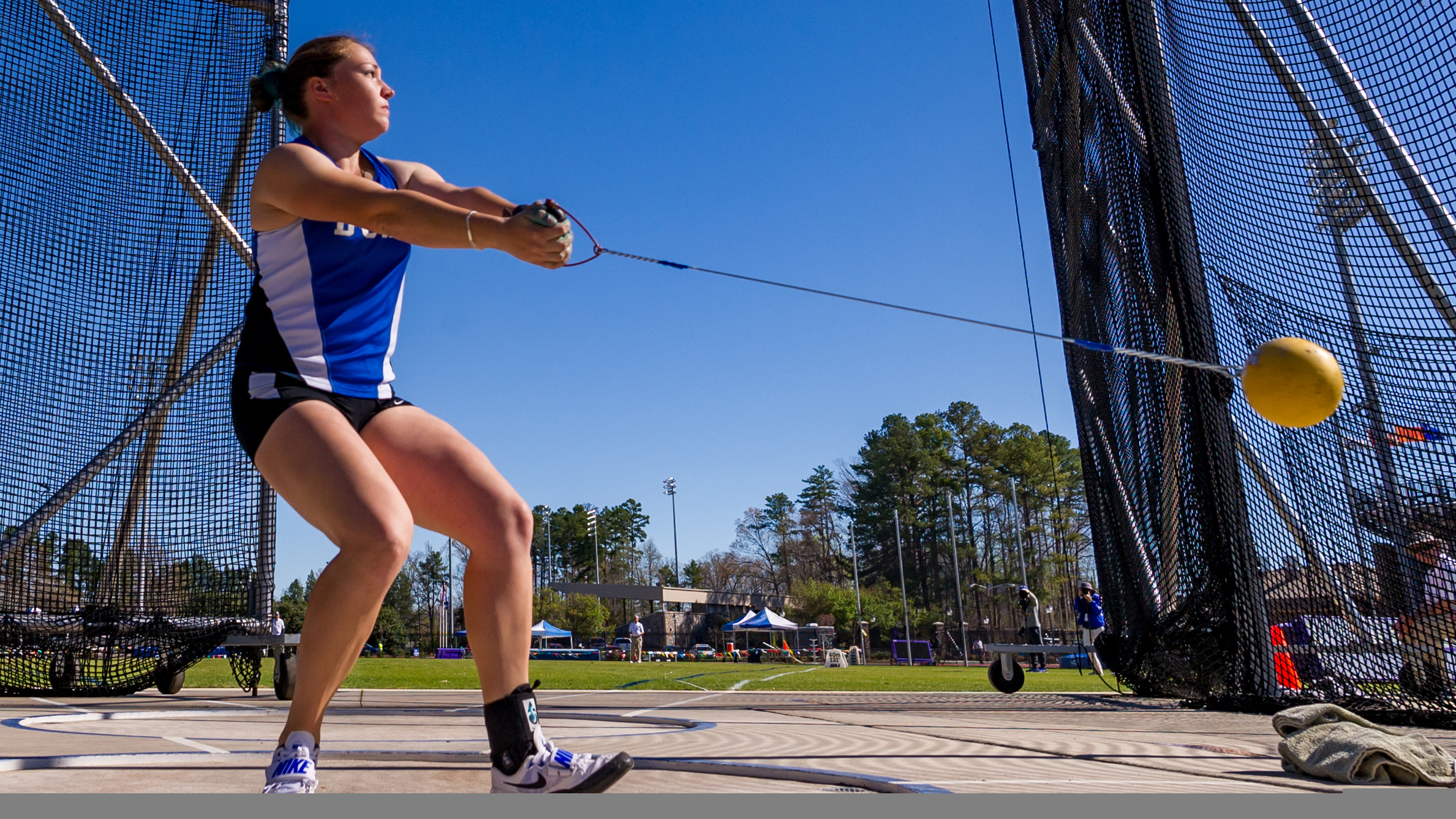 Duke University, Hammer Throw Wallpaper, 2380x1340 HD Desktop