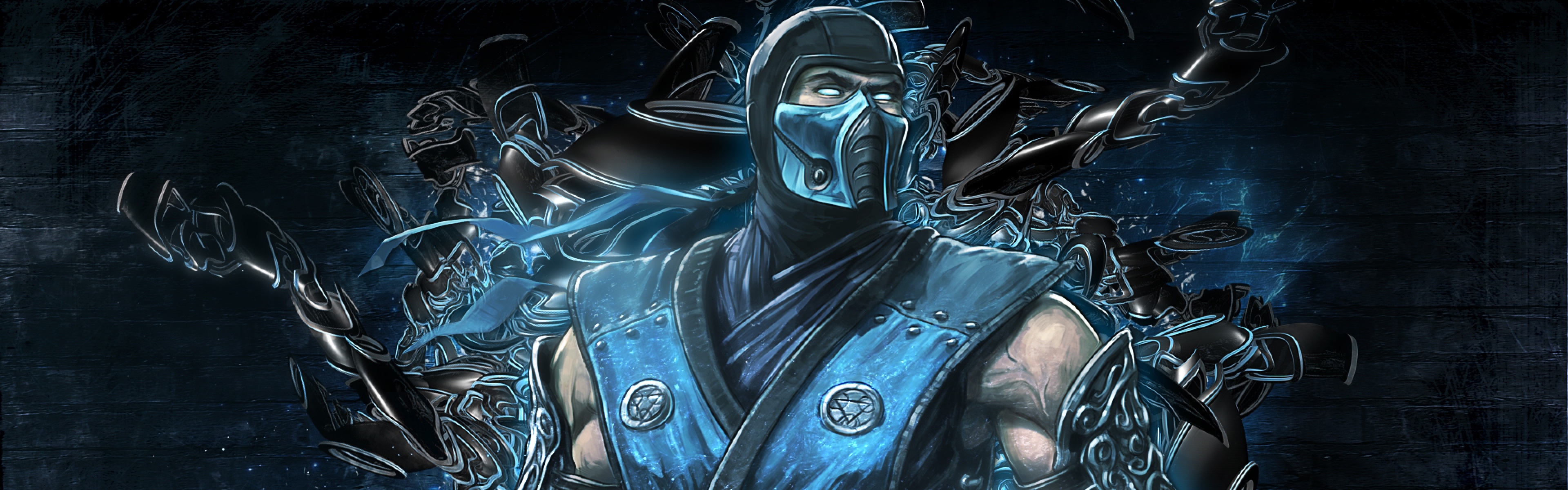 Mortal Kombat Sub-Zero, Video game, Desktop mobile tablet, 3840x1200 Dual Screen Desktop