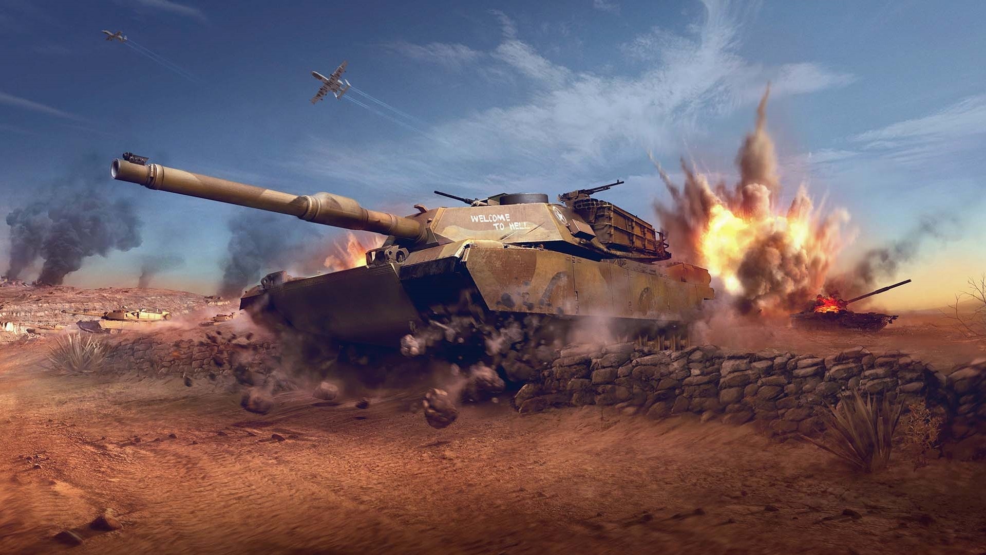 M1 Abrams, World of Tanks Wallpaper, 1920x1080 Full HD Desktop