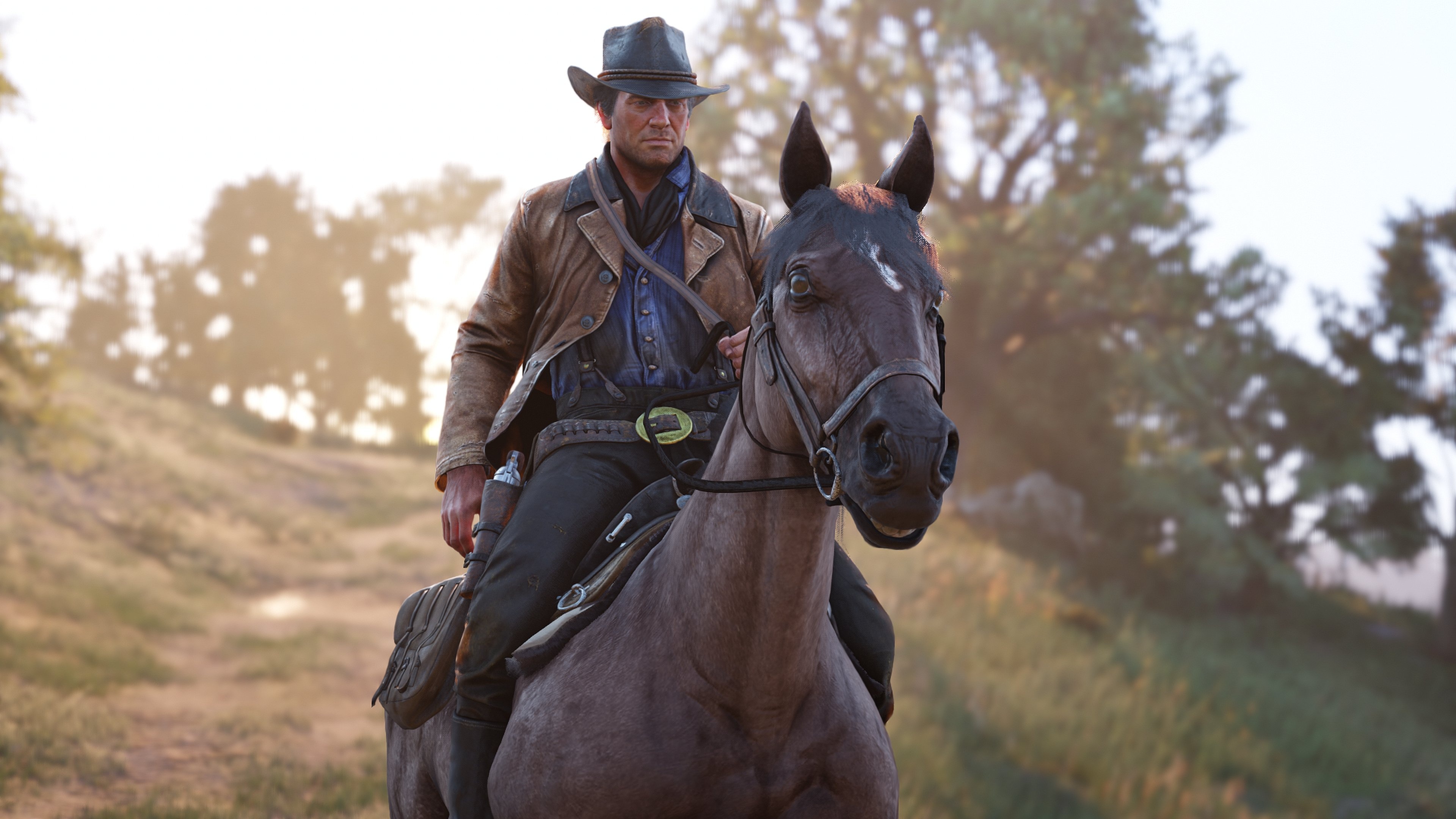 Arthur Morgan, Mahogany Bay Tennessee Walker, Red Dead Redemption 2, 4K Desktop wallpaper