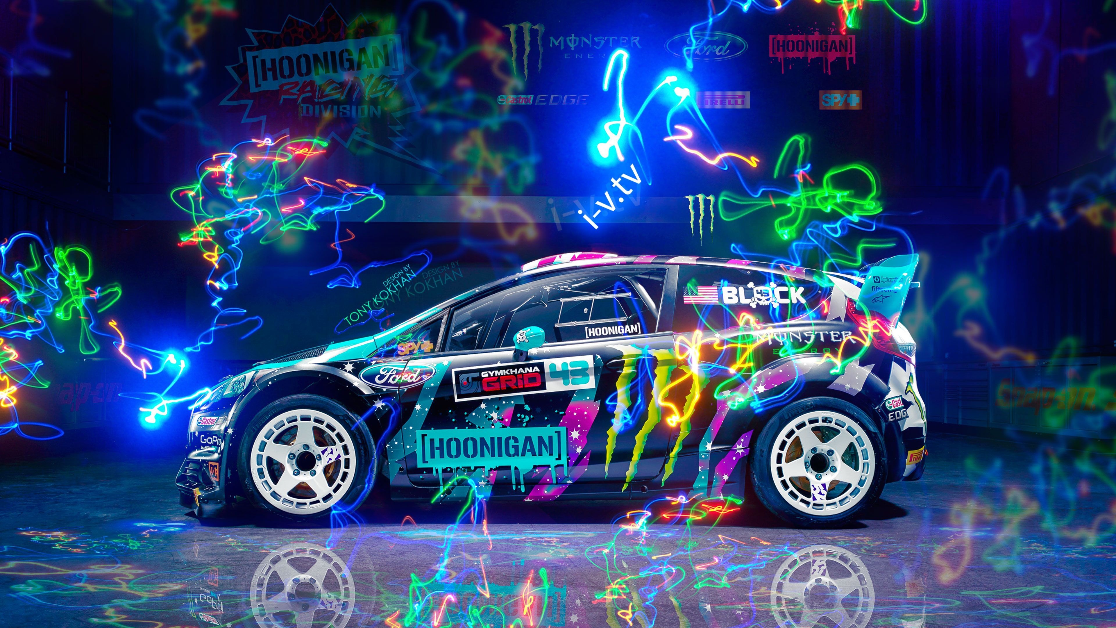 Ford Fiesta ST RX43, Hoonigan Wallpaper, 3840x2160 4K Desktop