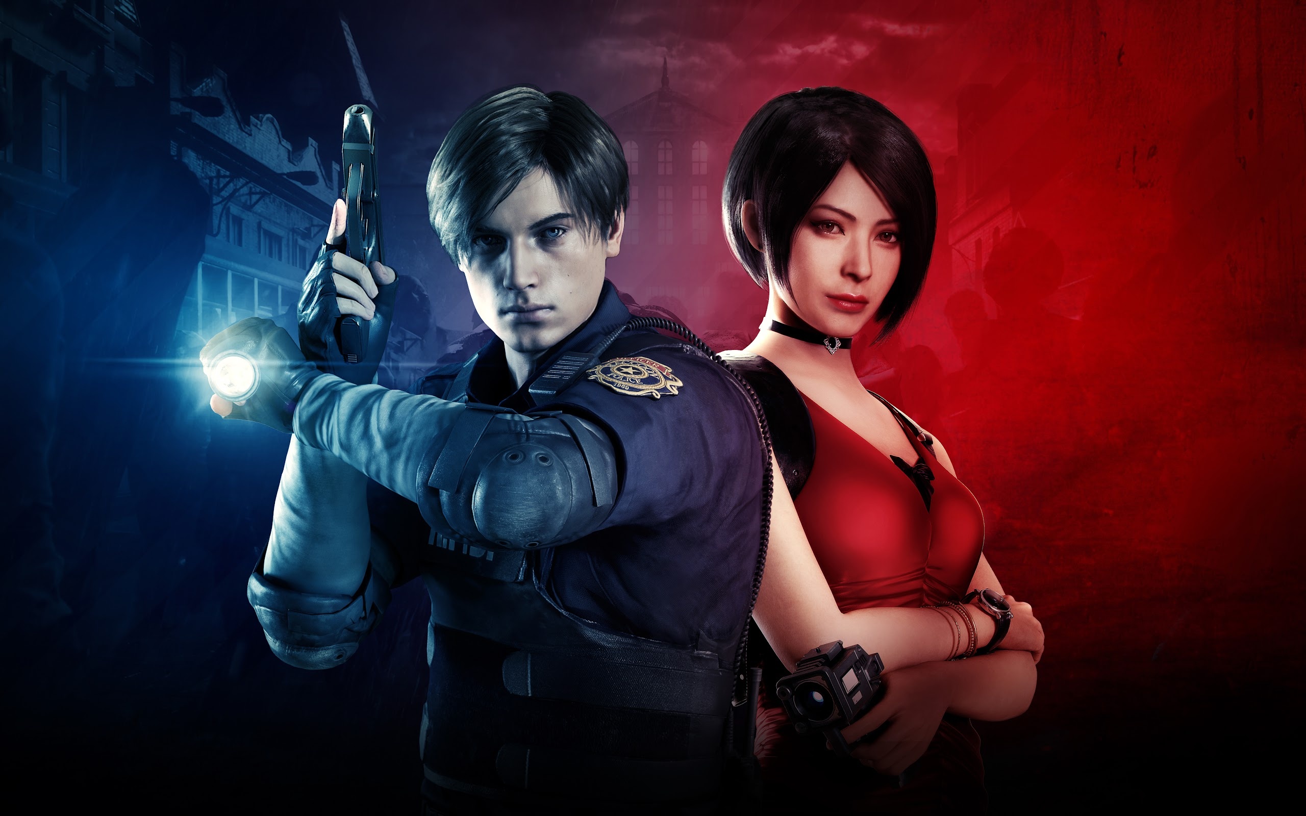 Leon S. Kennedy, Ada Wong, Resident Evil 2, HD Desktop wallpaper