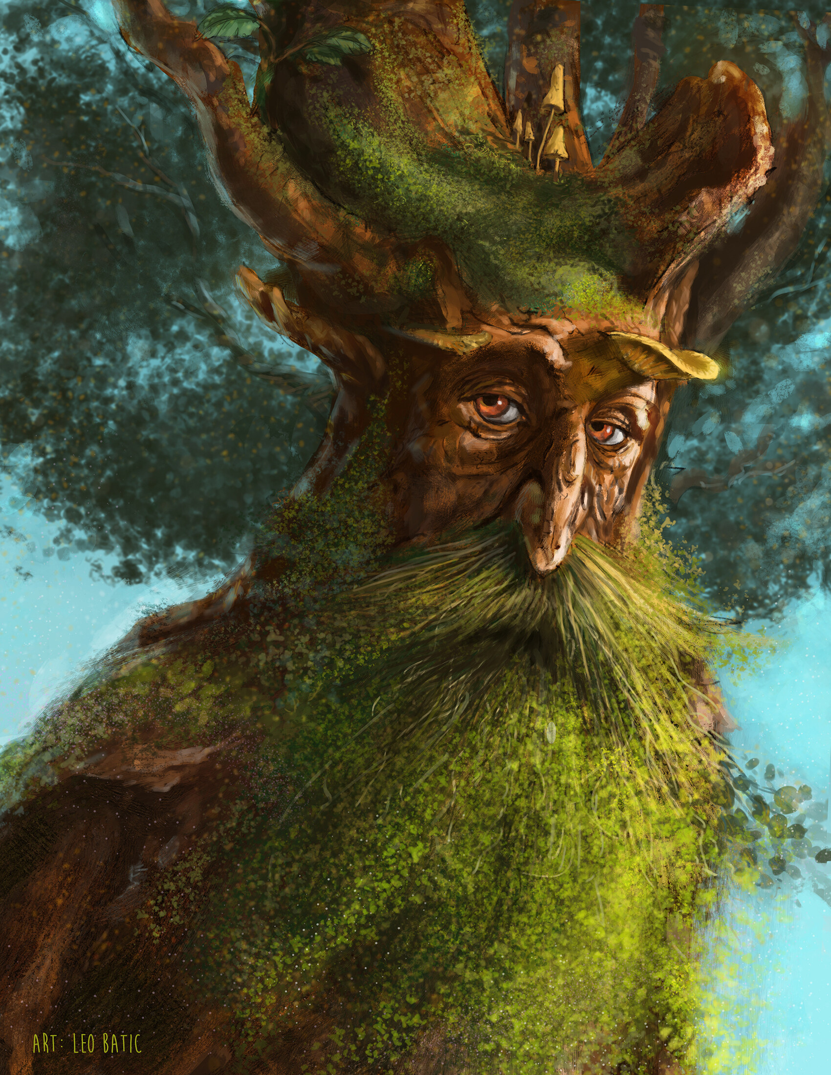 Treebeard, Movies, Artstation, Barbol, 1700x2200 HD Phone