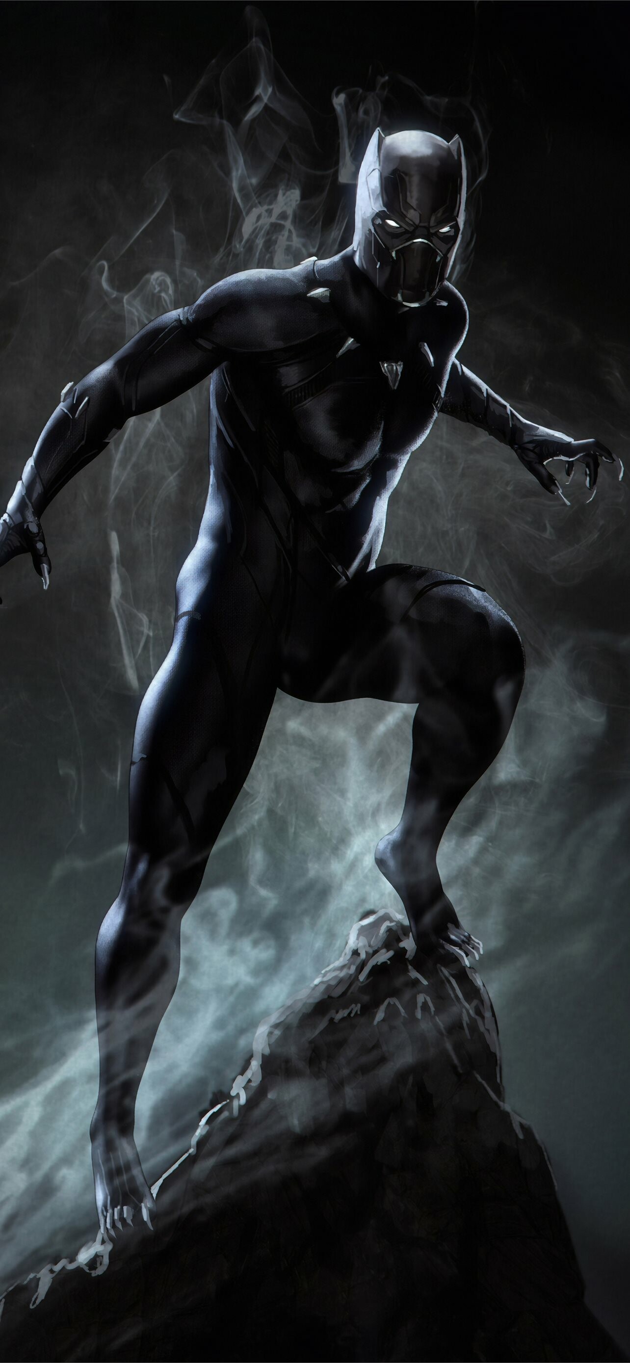 Black Panther, Marvel Heroes Wallpaper, 1290x2780 HD Phone